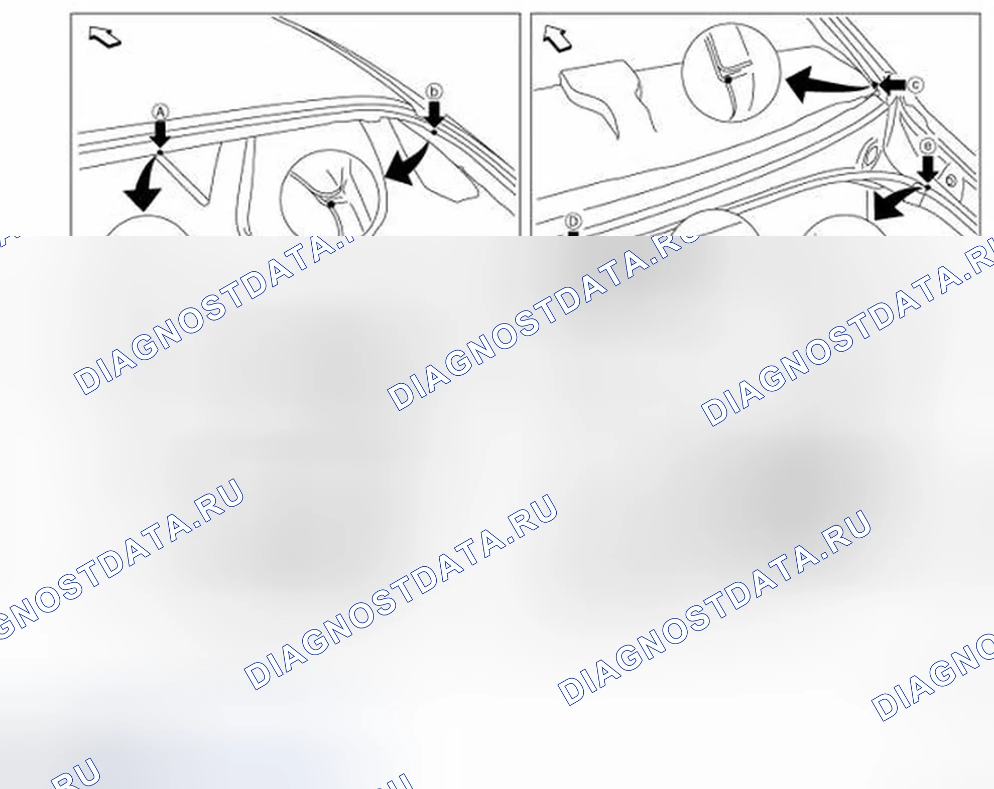 Рис. 195: ТОЧКИ ИЗМЕРЕНИЯ. Infiniti M37 IV