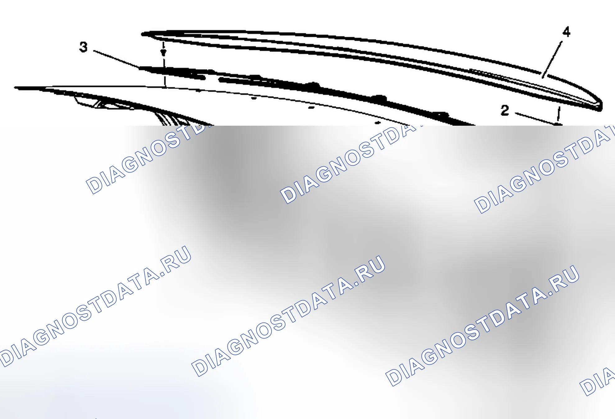 Рис. 24: Замена заднего спойлера. Chevrolet Cruze I рестайлинг