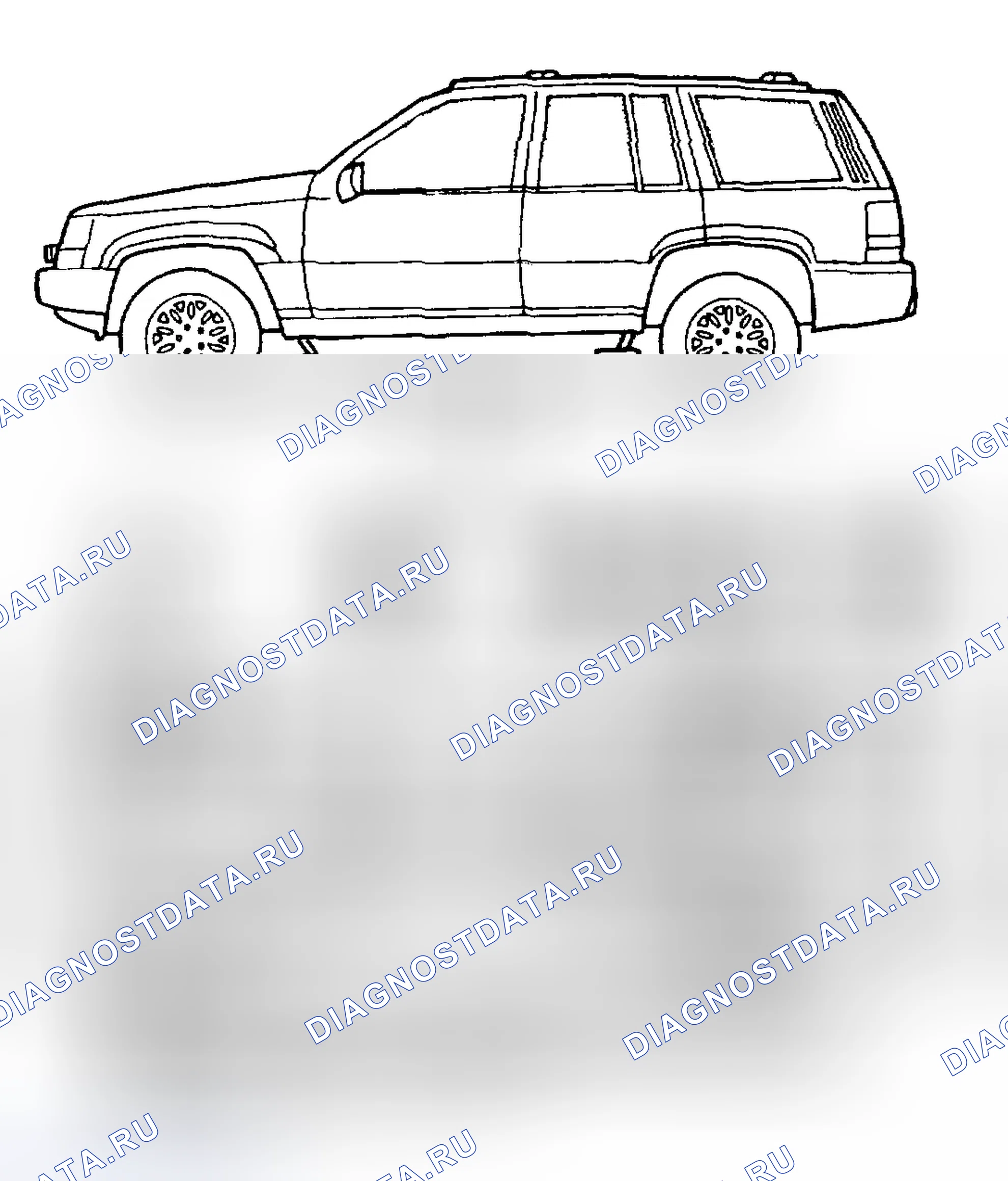 Рис. 6: ДОПОЛНИТЕЛЬНАЯ СЛУЖЕБНАЯ ИНФОРМАЦИЯ. Jeep Grand Cherokee ZJ рестайлинг