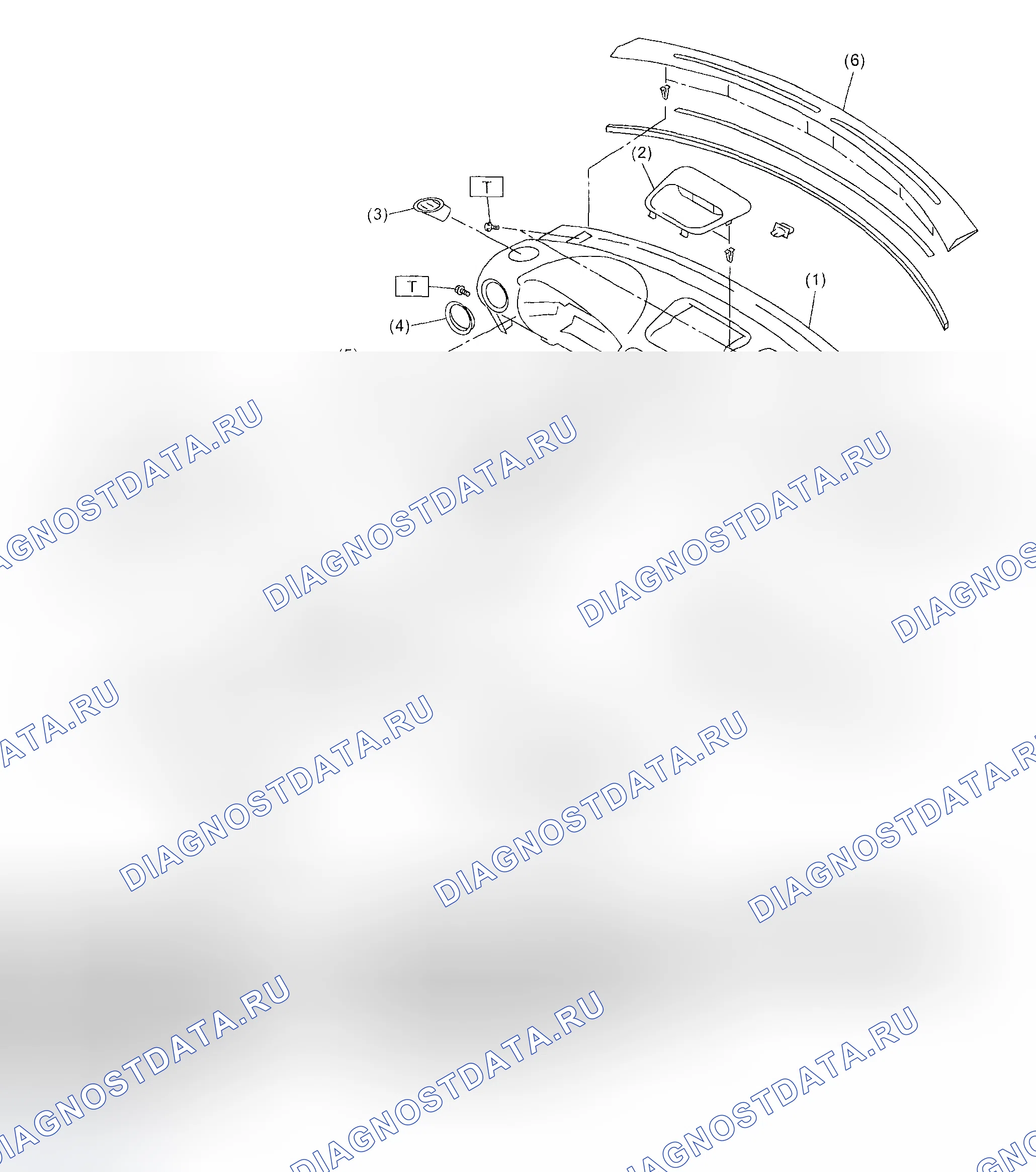 Рис. 14: ПАНЕЛЬ ПРИБОРОВ. Subaru Impreza GD/GC/GG рестайлинг
