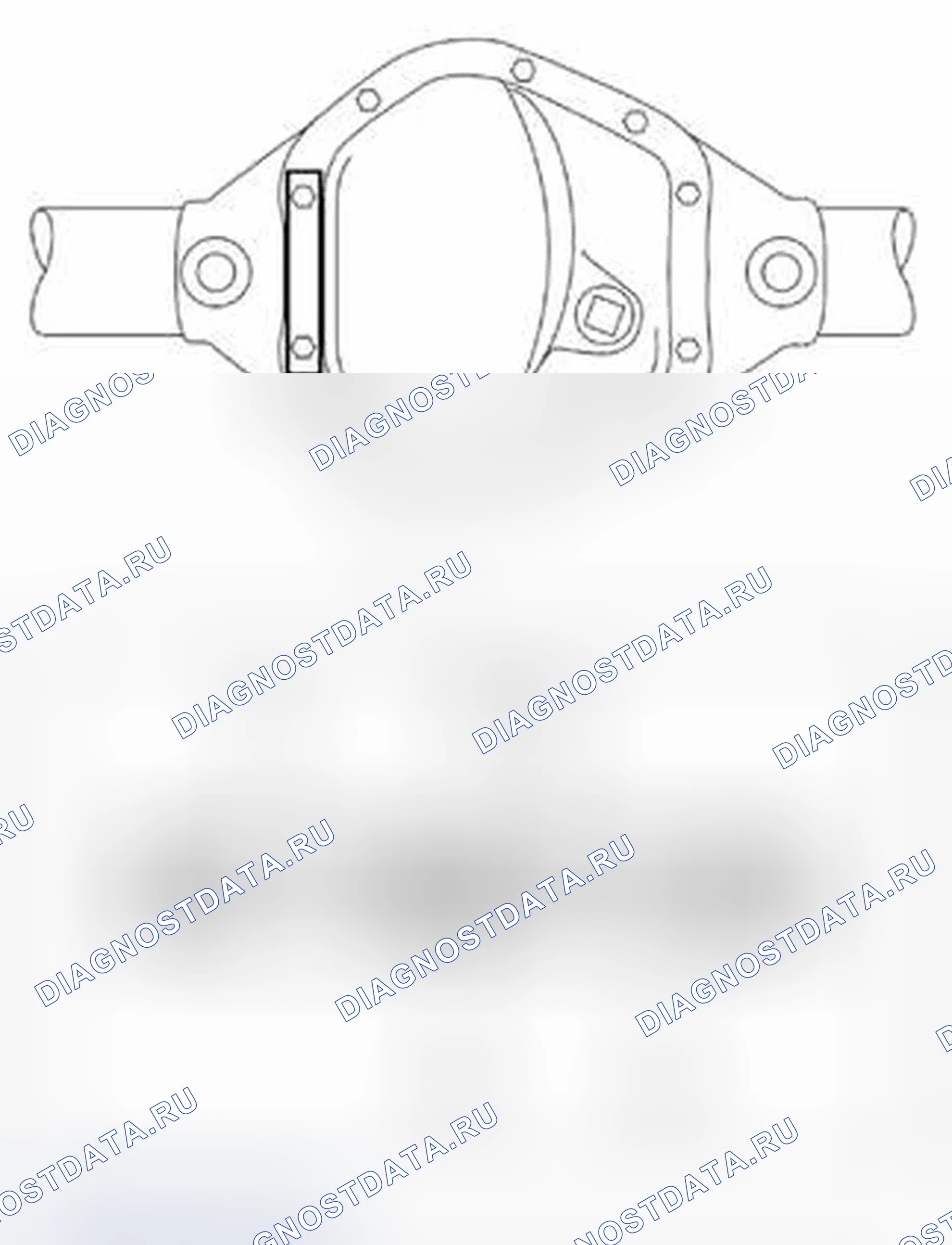 Рис. 2: Идентификационный ярлык заднего моста Dana. Ford Econoline E250 