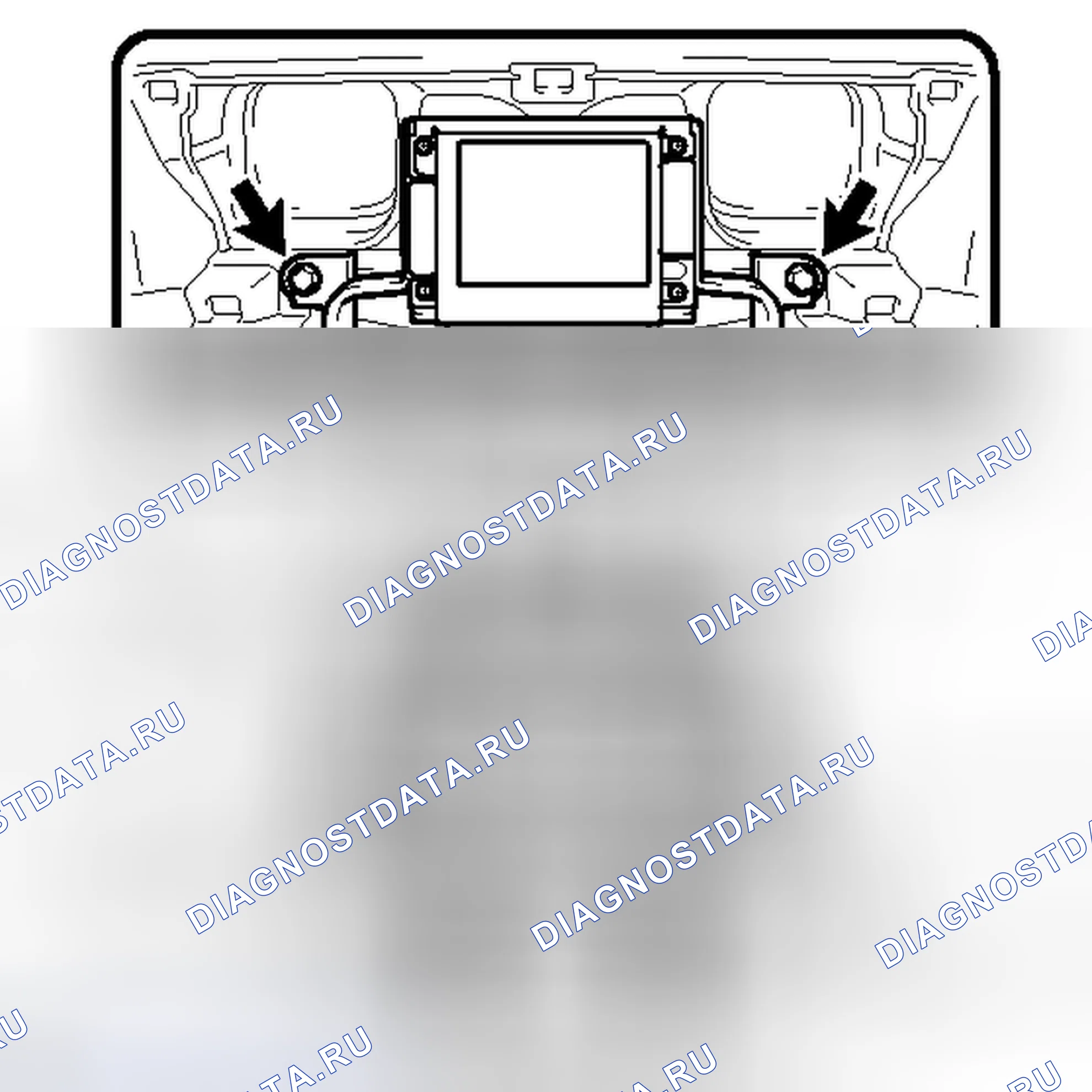 Рис. 5: ДЕМОНТАЖ. Toyota Highlander II рестайлинг