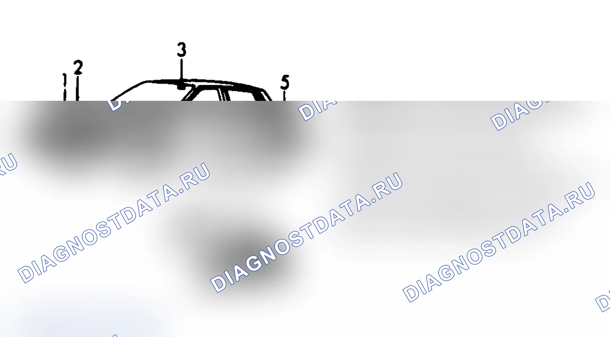 Рис. 7: РАСПОЛОЖЕНИЕ ИНФОРМАЦИОННЫХ МЕТОК. Oldsmobile Cutlass Ciera I