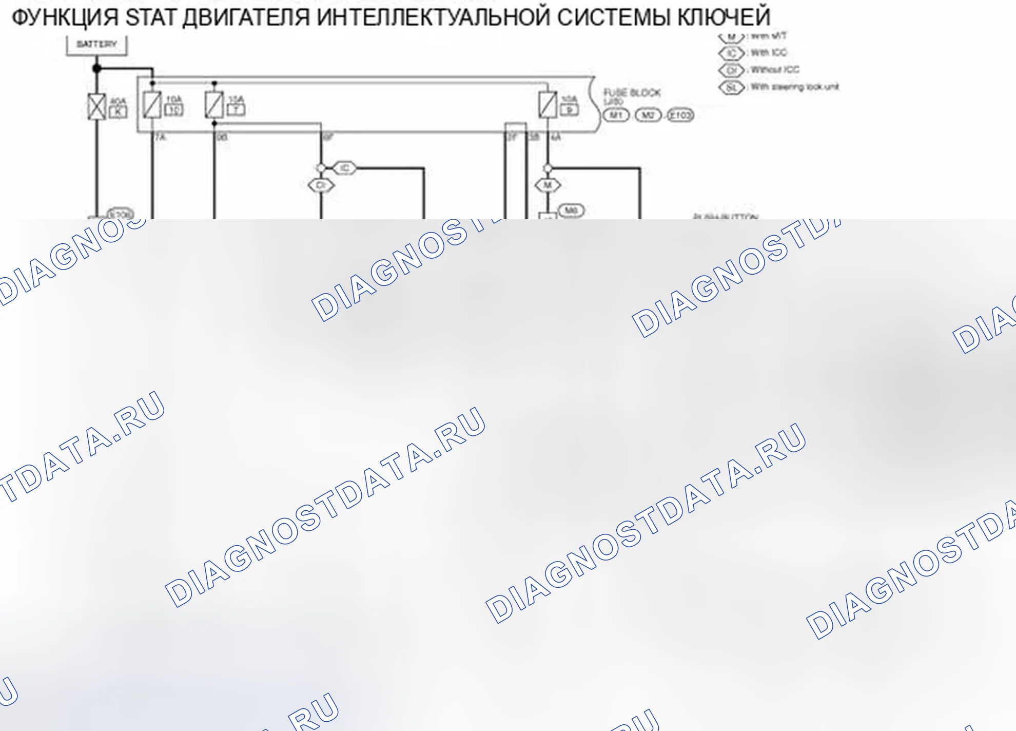 Рис. 180: электросхема - ИНТЕЛЛЕКТУАЛЬНАЯ СИСТЕМА КЛЮЧЕЙ / ФУНКЦИЯ ЗАПУСКА ДВИГАТЕЛЯ. Infiniti G25 IV рестайлинг
