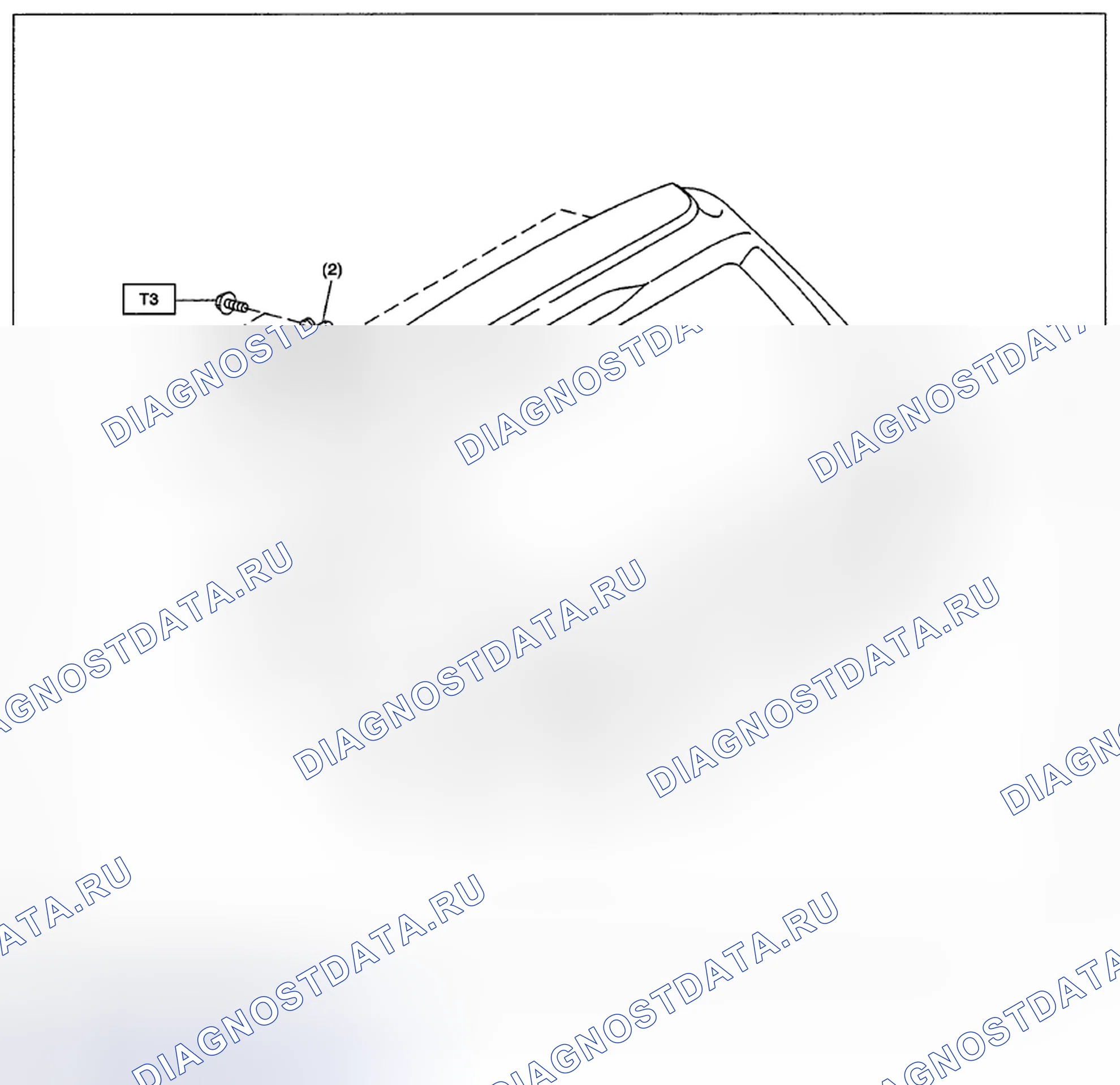 Рис. 16: ЗАДНИЕ ВОРОТА. Subaru Impreza GH