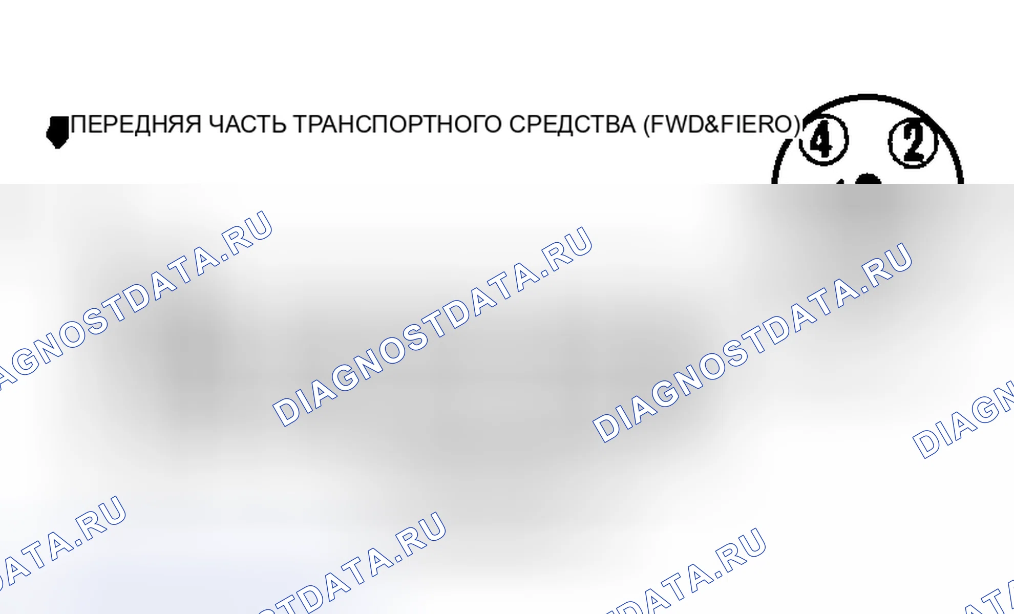 Рис. 1: Порядок срабатывания 4-цилиндр 2,5 л. GMC Cab & Chassis R2500 