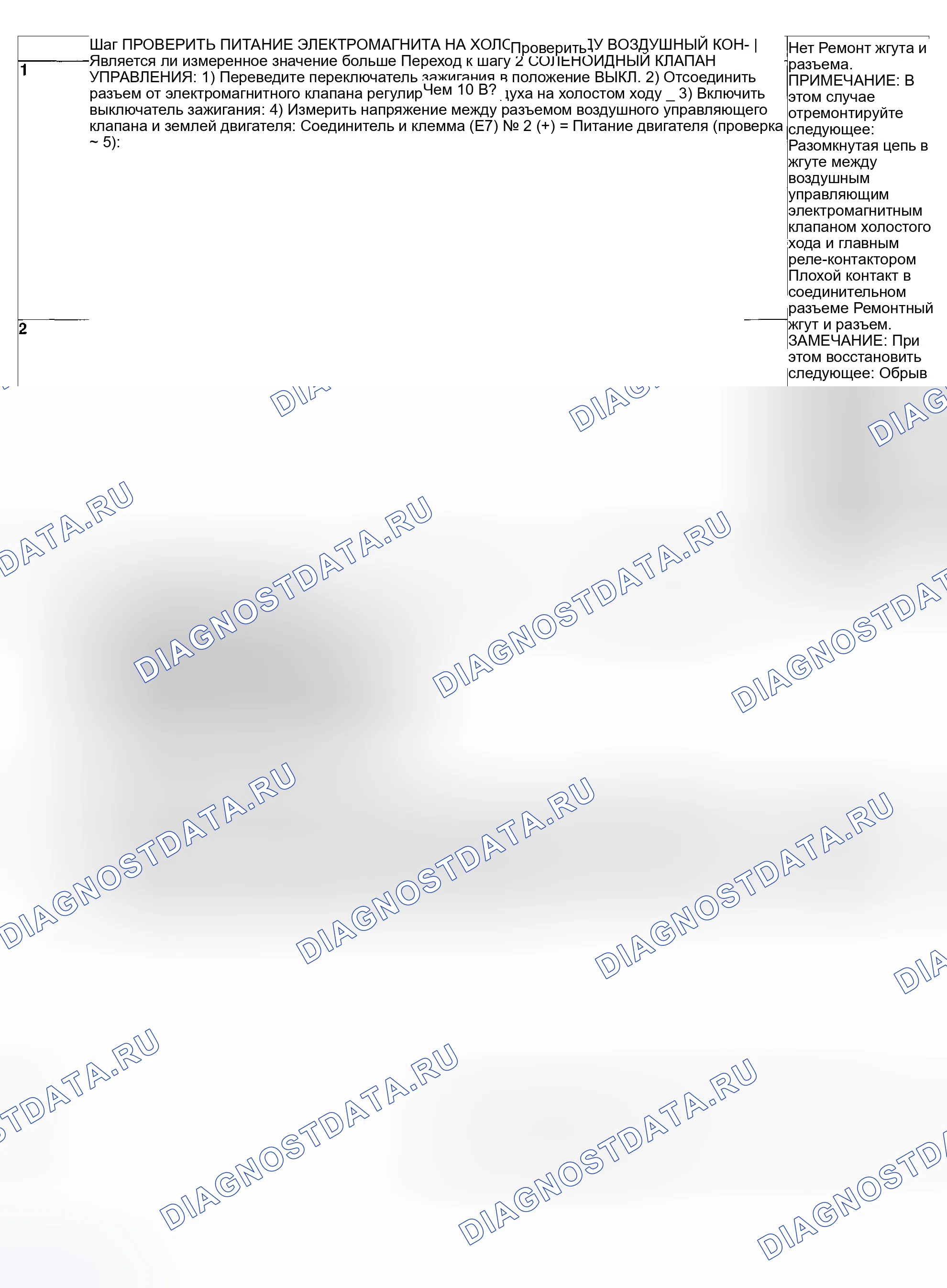 Рис. 259: ДИАГНОСТИЧЕСКАЯ ПРОЦЕДУРА. Subaru Outback BP