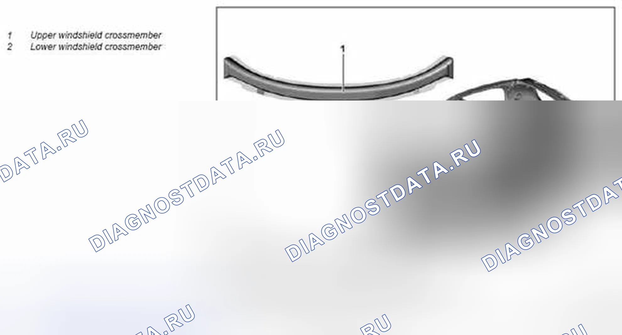 Рис. 48: Снять, установить поперечину лобового стекла - AR62.25-P-1120MCC. Kia Soul I