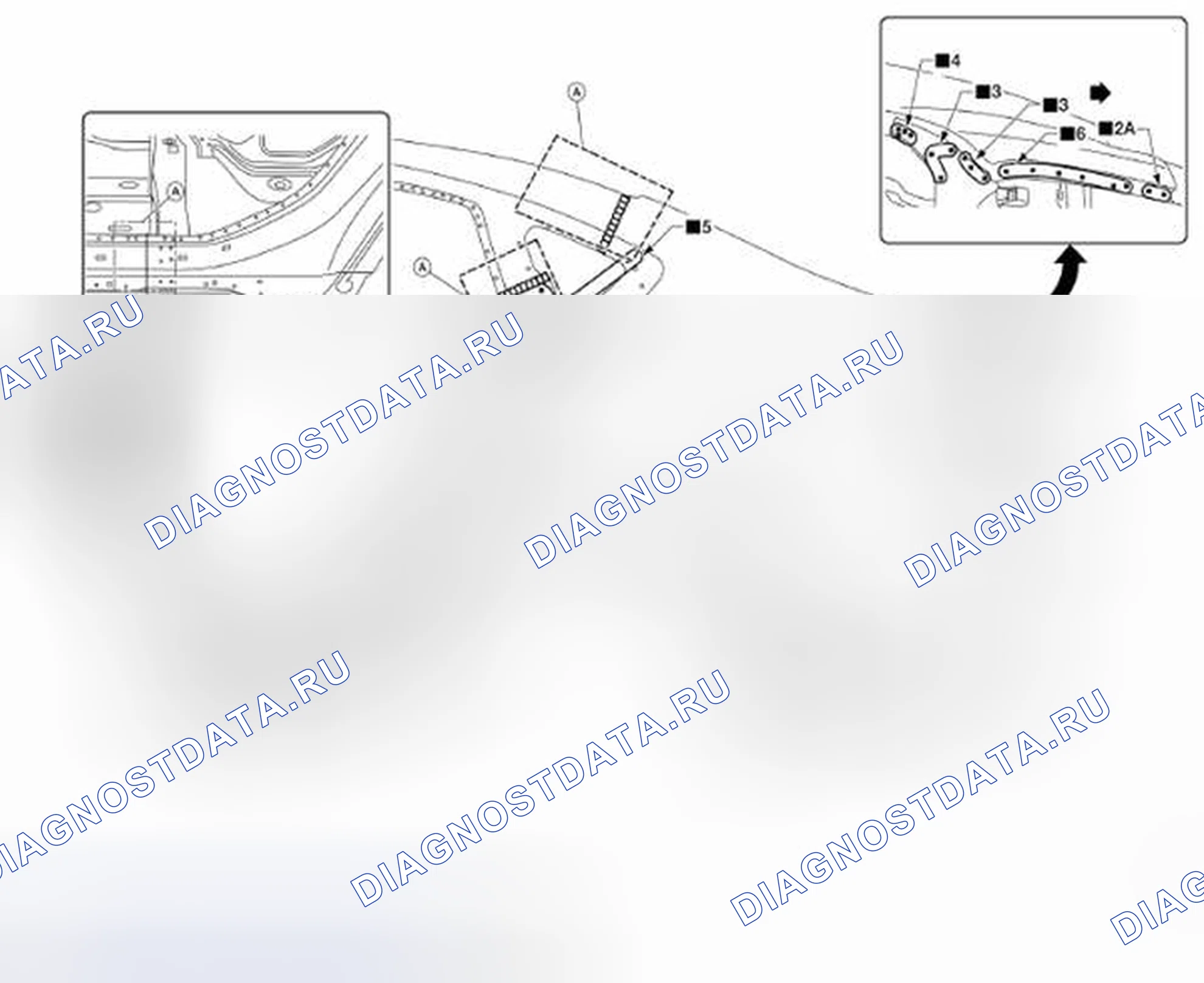 Рис. 184: Заднее крыло. Nissan Altima L33