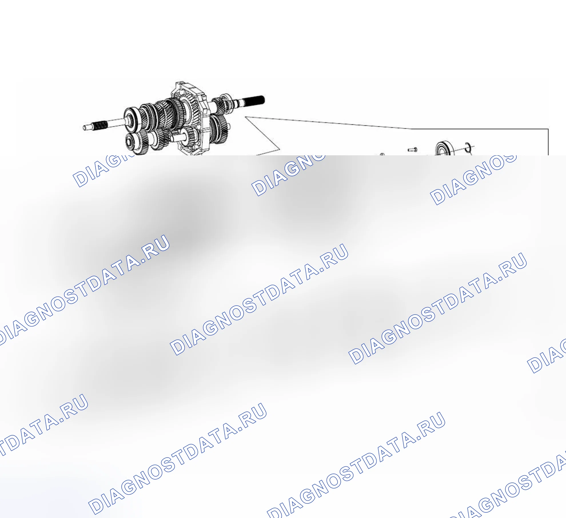 Схема расположения узла трансмиссии — Great Wall Wingle-5. Great-Wall Wingle 5 I