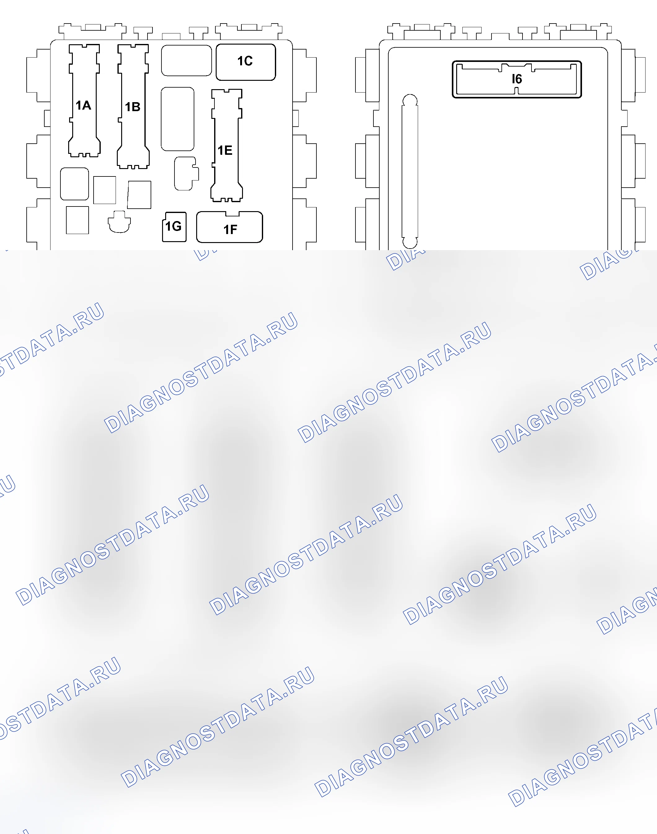 Рис. 113: КЛЕММЫ ЭБУ. Kia Sorento I