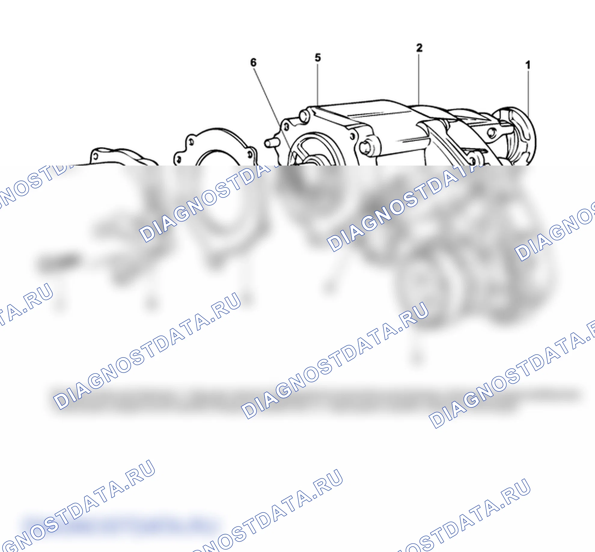 Детали раздаточной коробки. Hyundai H-1 A1