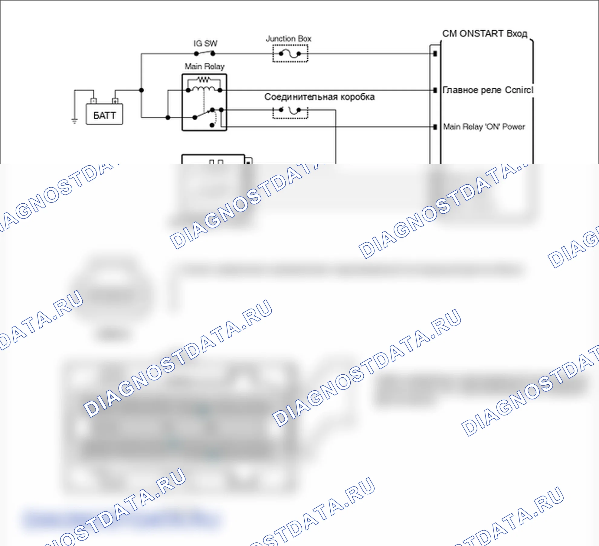 Фрагмент электросхемы: P0153. Hyundai Santa Fe CM
