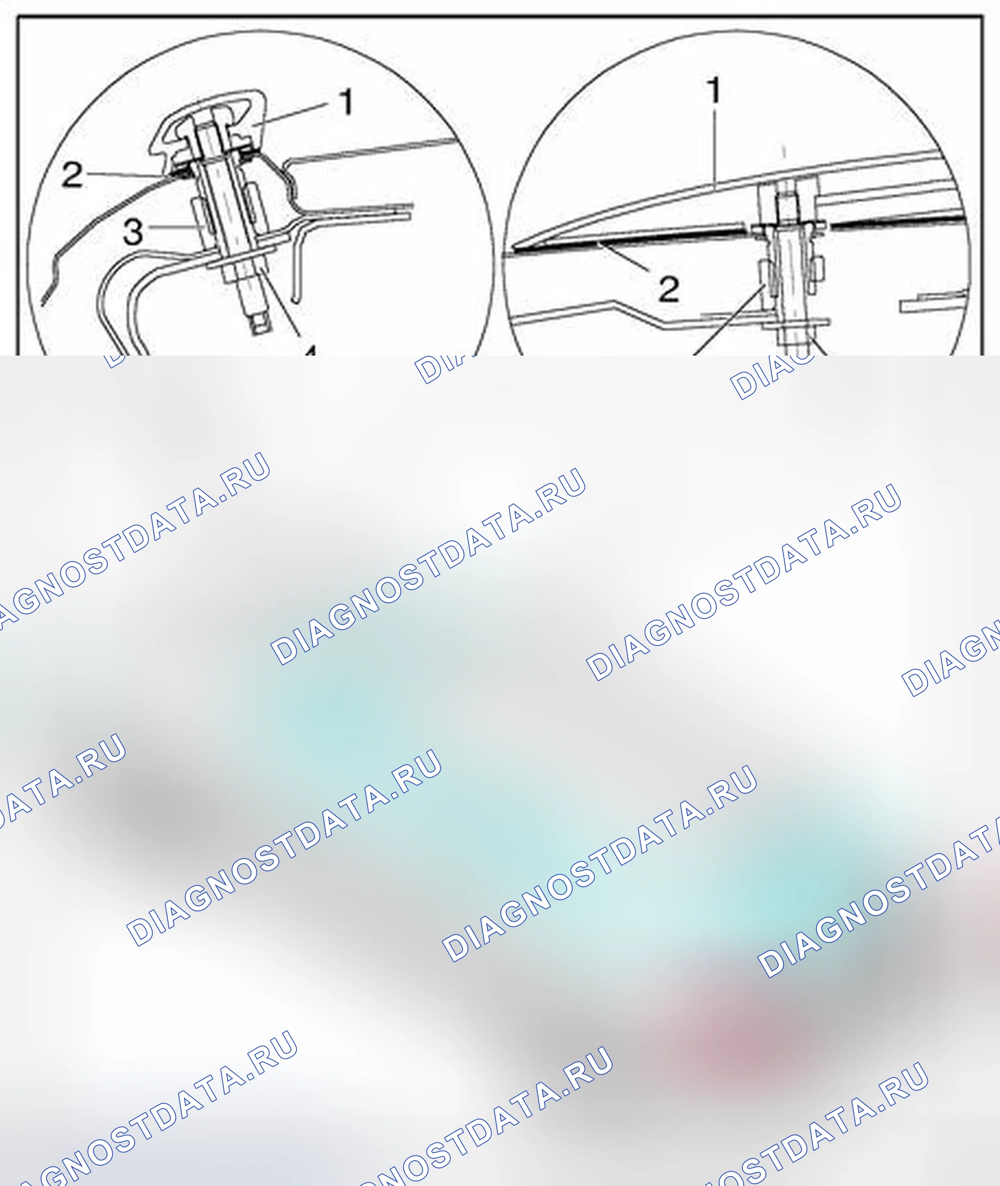 Рис. 282: Формовка крыши, снятие и установка. Audi A6 С6