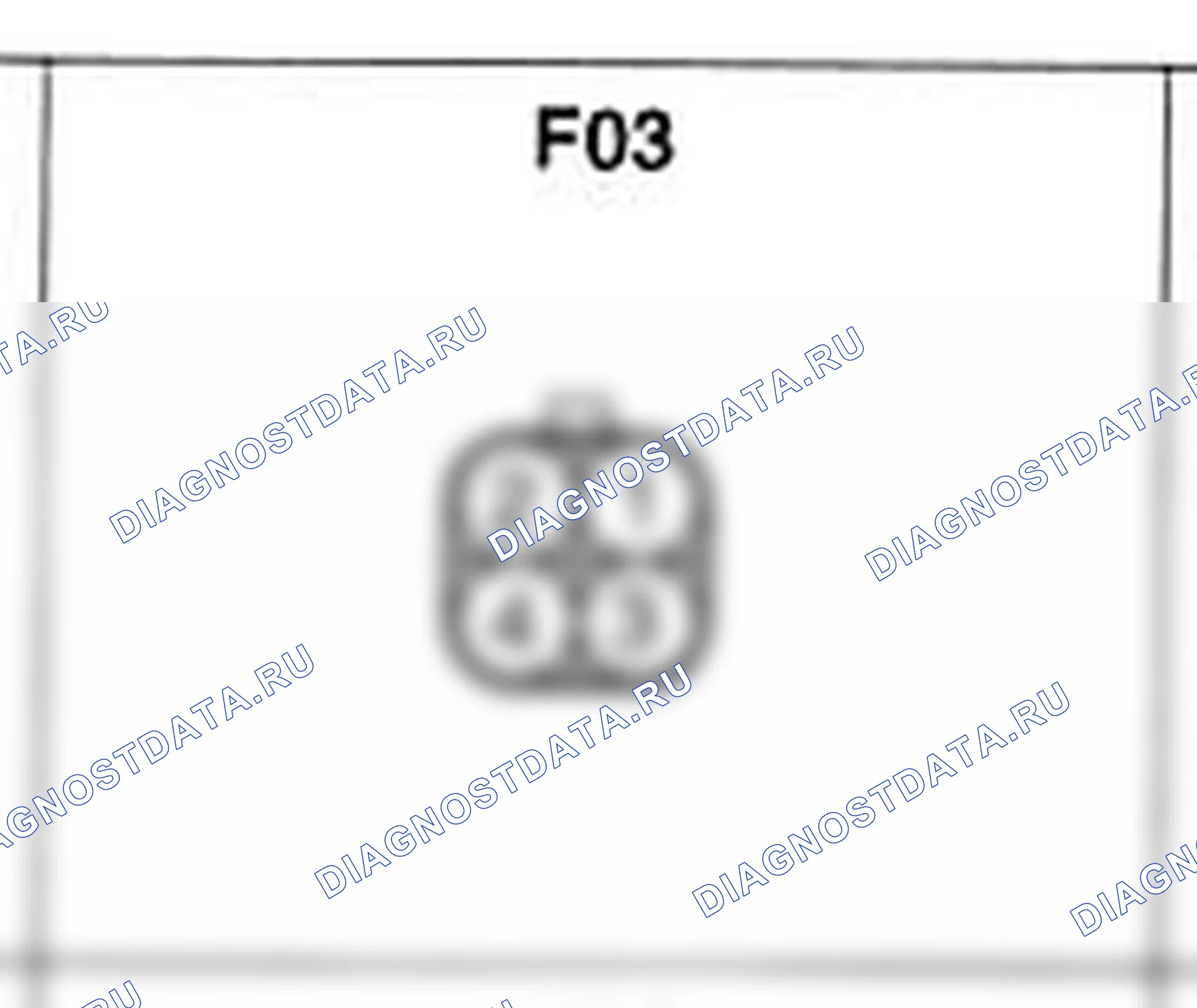 Распиновка разъёма F03 — основного жгута. Hyundai Atos MX