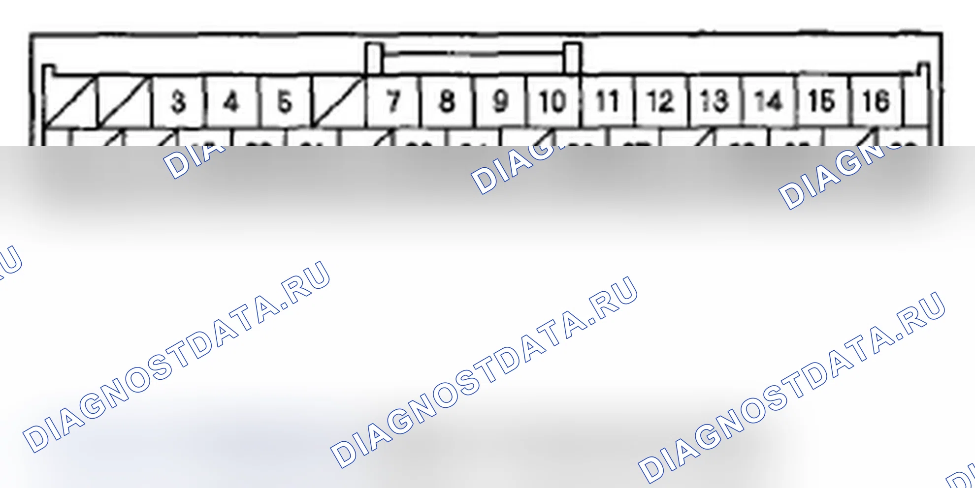 Рис. 56: РАЗЪЕМ АУДИОБЛОКА D (32P). Acura RDX I