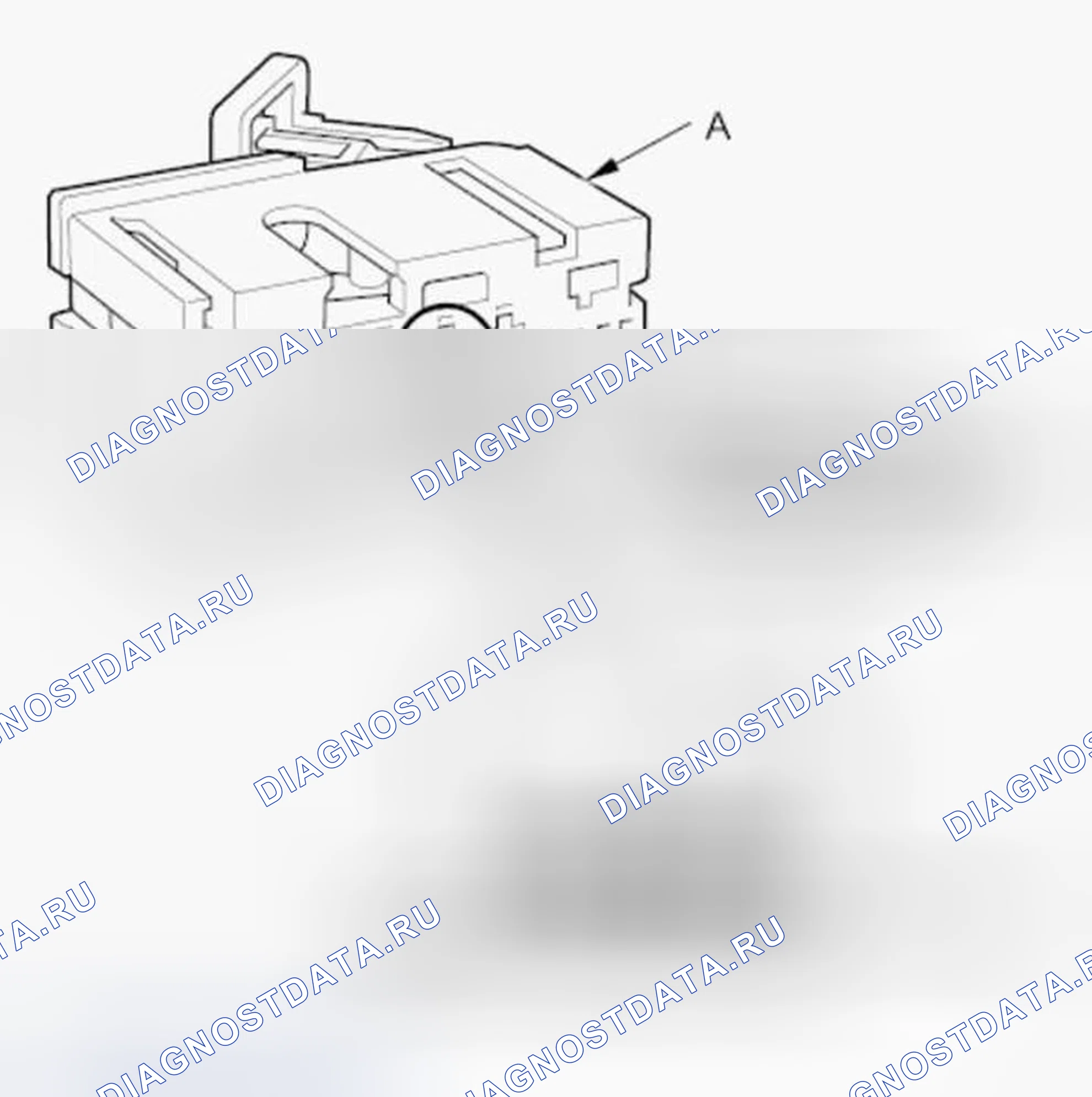 Рис. 252: Разъемы блока SRS. Honda Ridgeline I рестайлинг