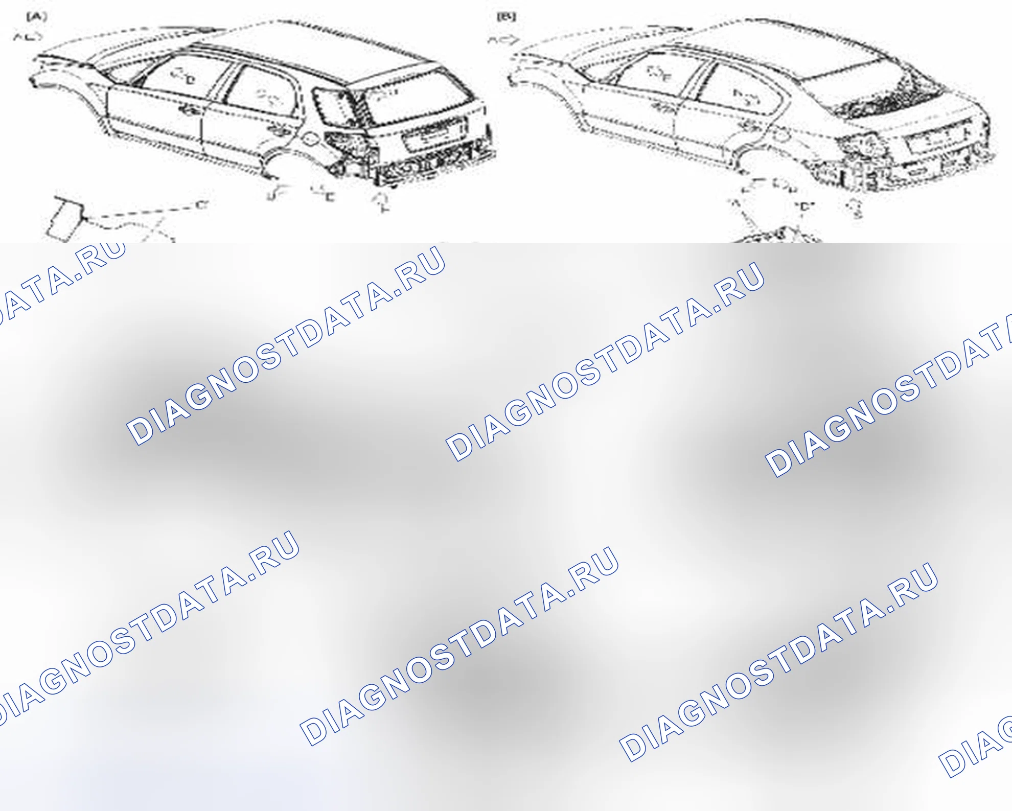 Рис. 11: Области применения герметика. Suzuki SX4 I