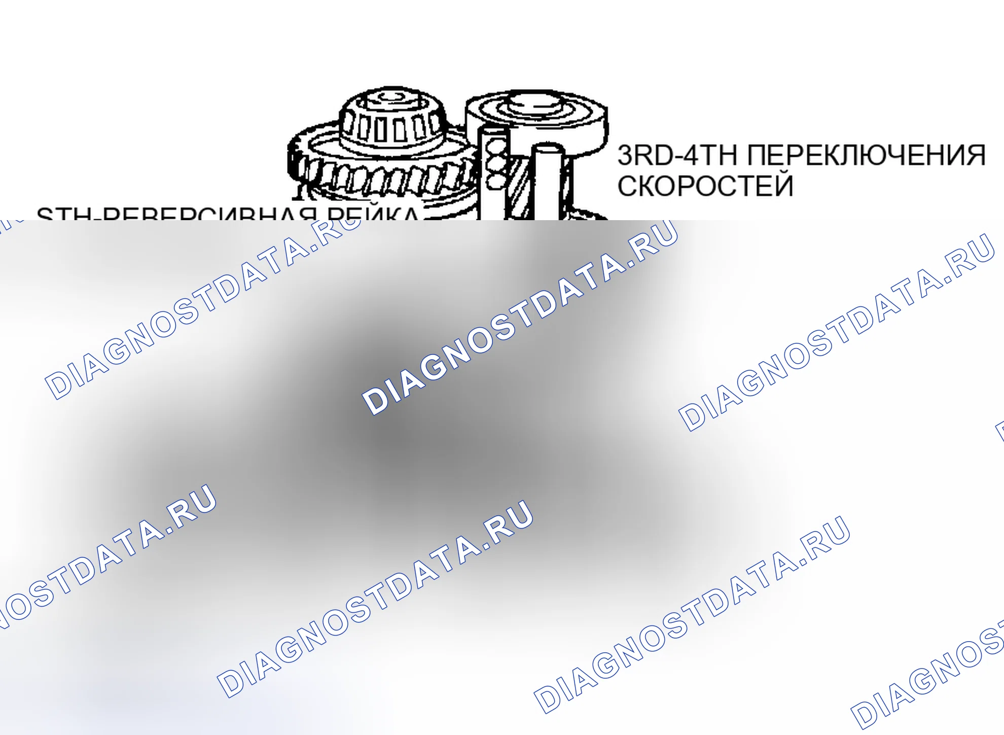 Рис. 45: < < E > > 3RD-xtагx1 РЕЙКА ПЕРЕКЛЮЧЕНИЯ СКОРОСТЕЙ / 3RD-4TH ВИЛКА ПЕРЕКЛЮЧЕНИЯ СКОРОСТИ / 5TH-РЕВЕРС ПЕРЕКЛЮЧАЕТ СКОРОСТЬ РЕЛЬСА / х TAG x5-REVERSE S 4TH 5TH. Chrysler Sebring II рестайлинг