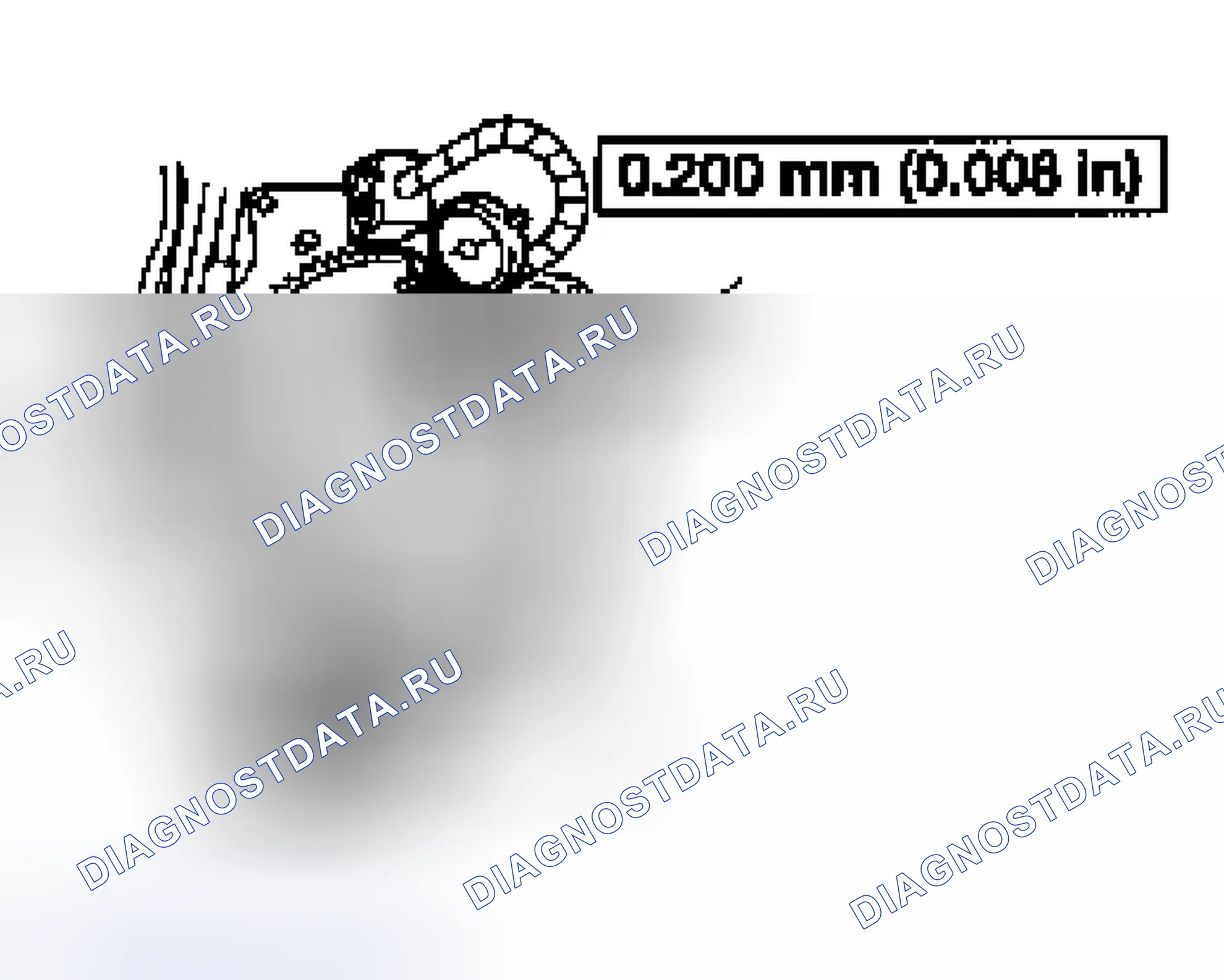 Рис. 280: Процедура проверки биения маховика. Ford Escape I