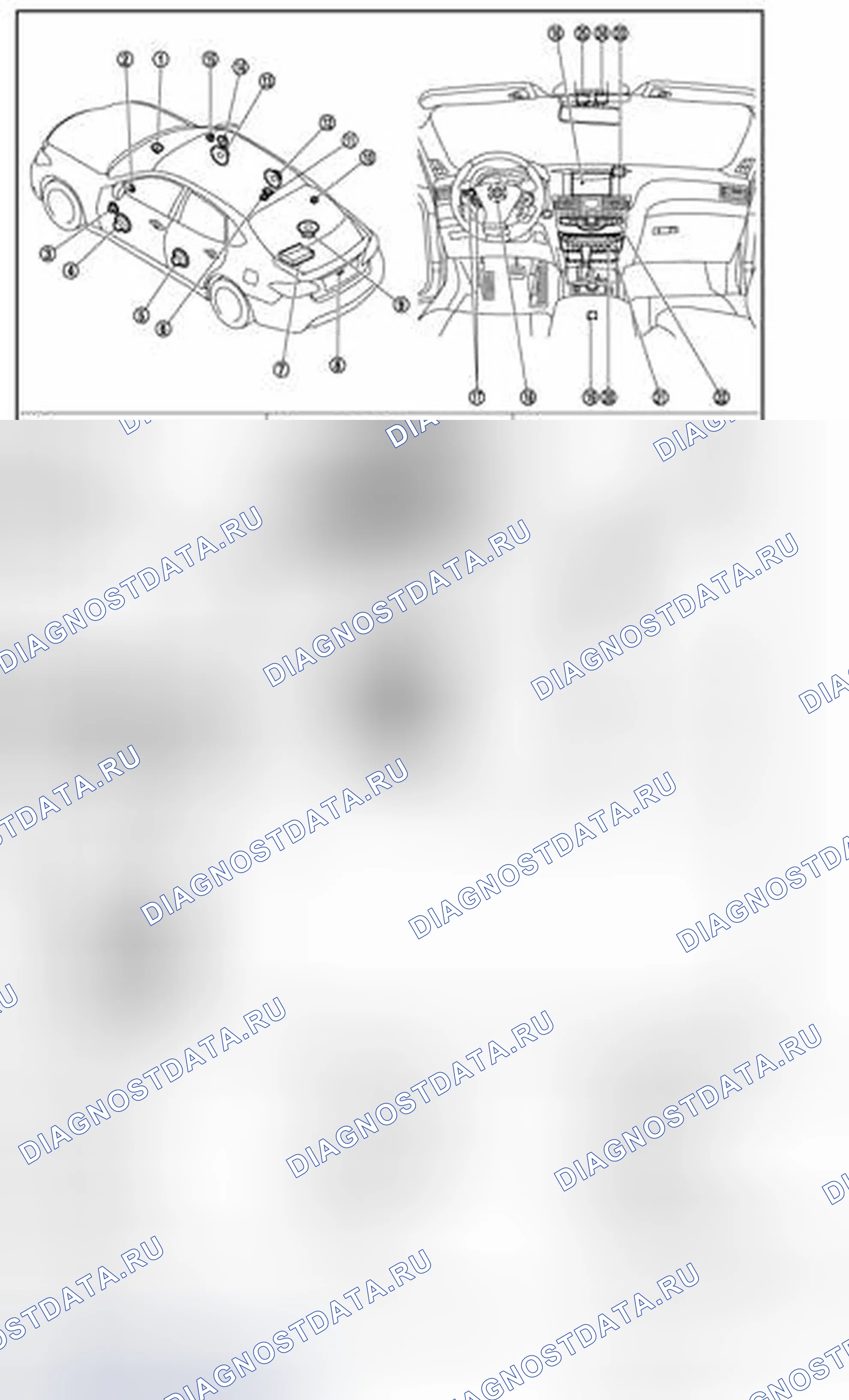 Рис. 115: СИСТЕМА СТЕРЕОЗВУКА BOSE ®. Infiniti M56 IV