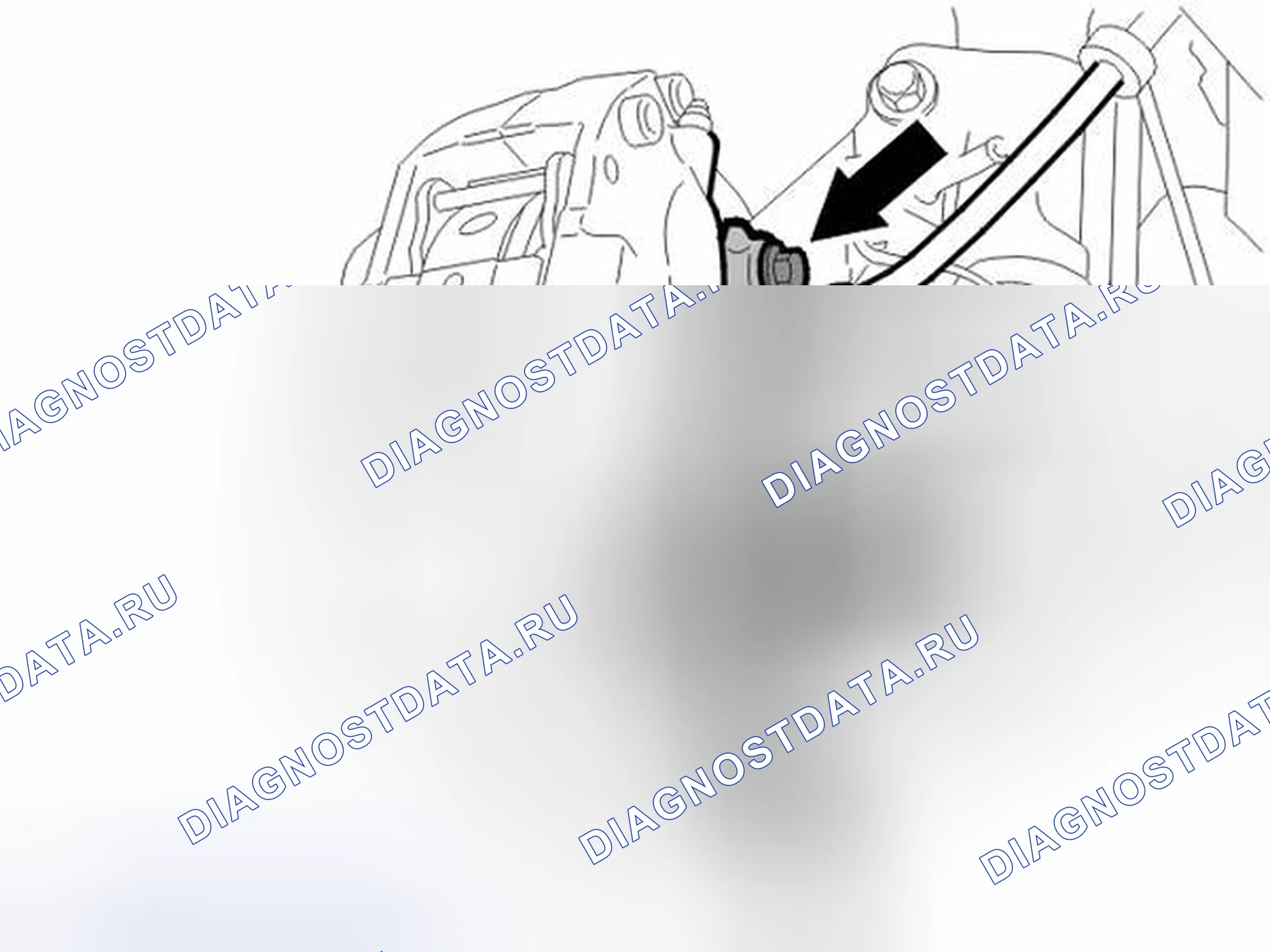 Рис. 52: Снятие тормозного суппорта. Volvo S60 I