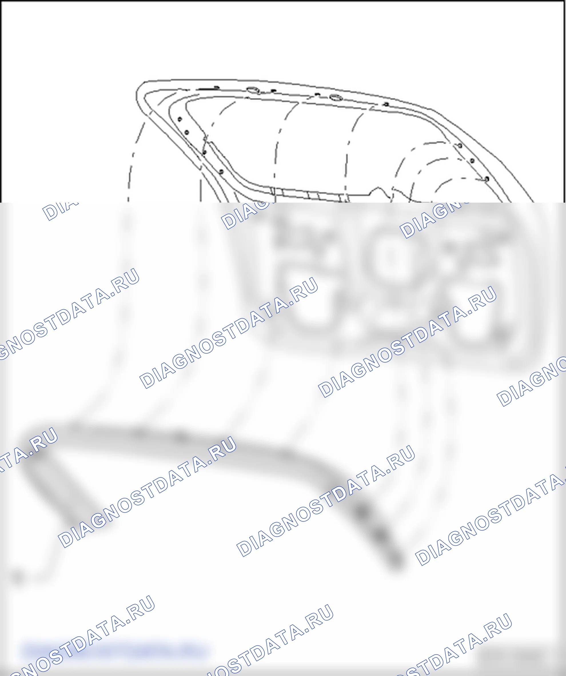 Облицовка багажного отсека. SEAT Altea I