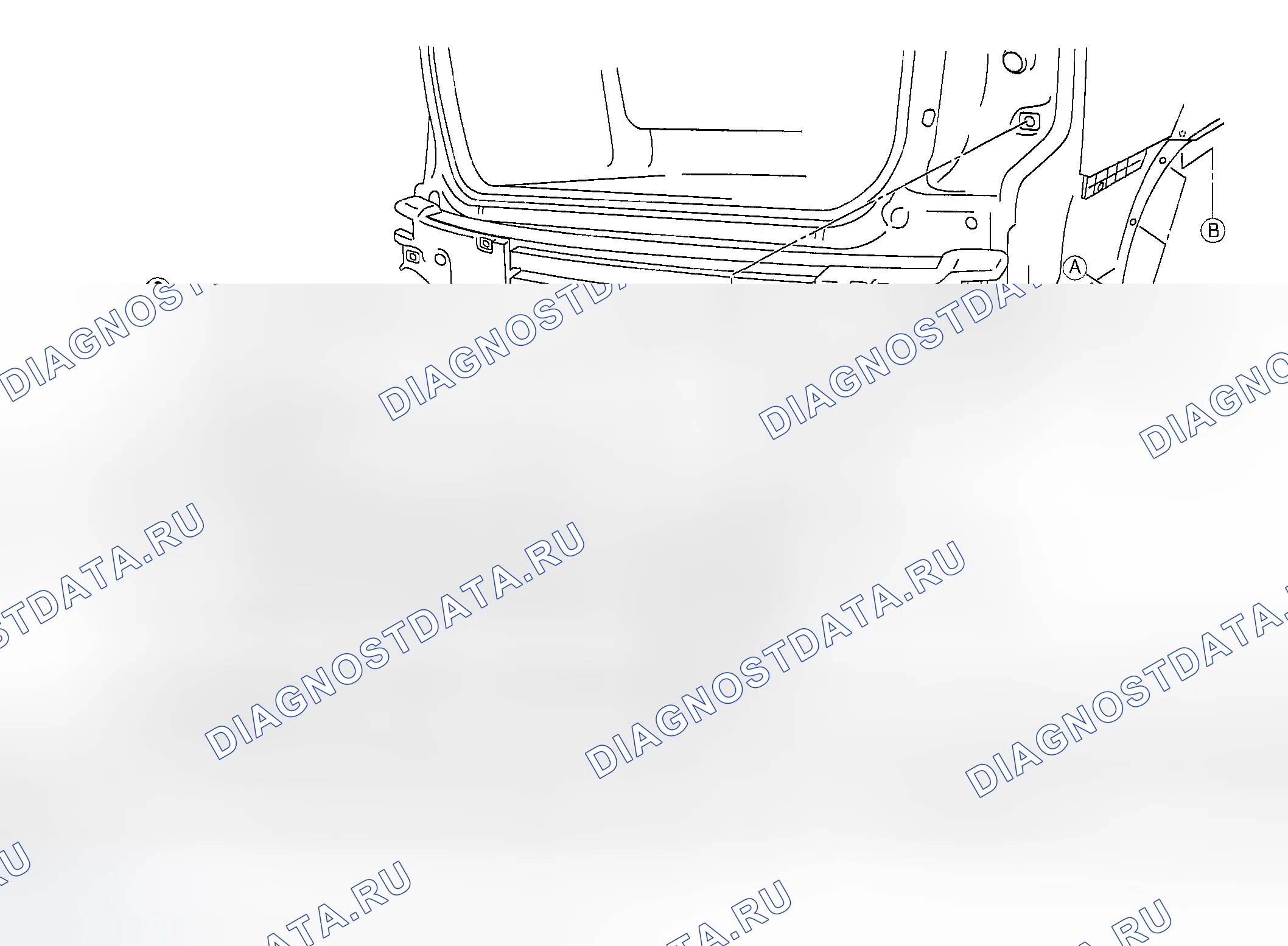 Рис. 13: ДЕМОНТАЖ / МОНТАЖ ЗАДНЕГО БАМПЕРА. Mazda MPV II рестайлинг