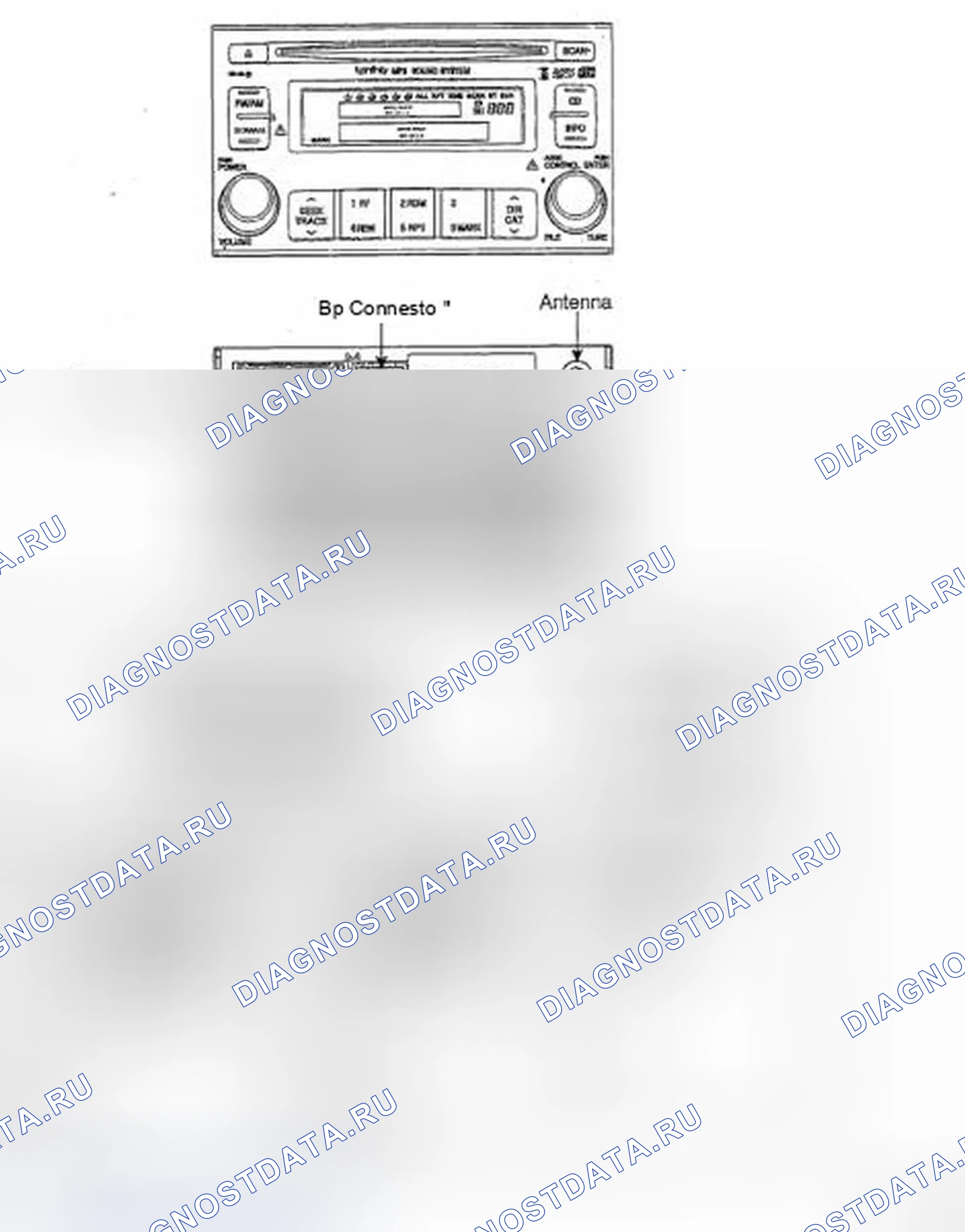Рис. 5: AM / FM / Xm / CD / MP3 (M455S). Hyundai Azera I