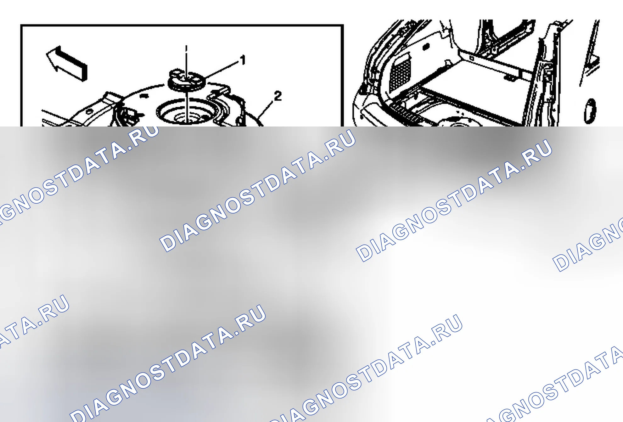 Рис. 45: Замена динамика заднего отсека радиоприемника (вагон). Cadillac CTS II