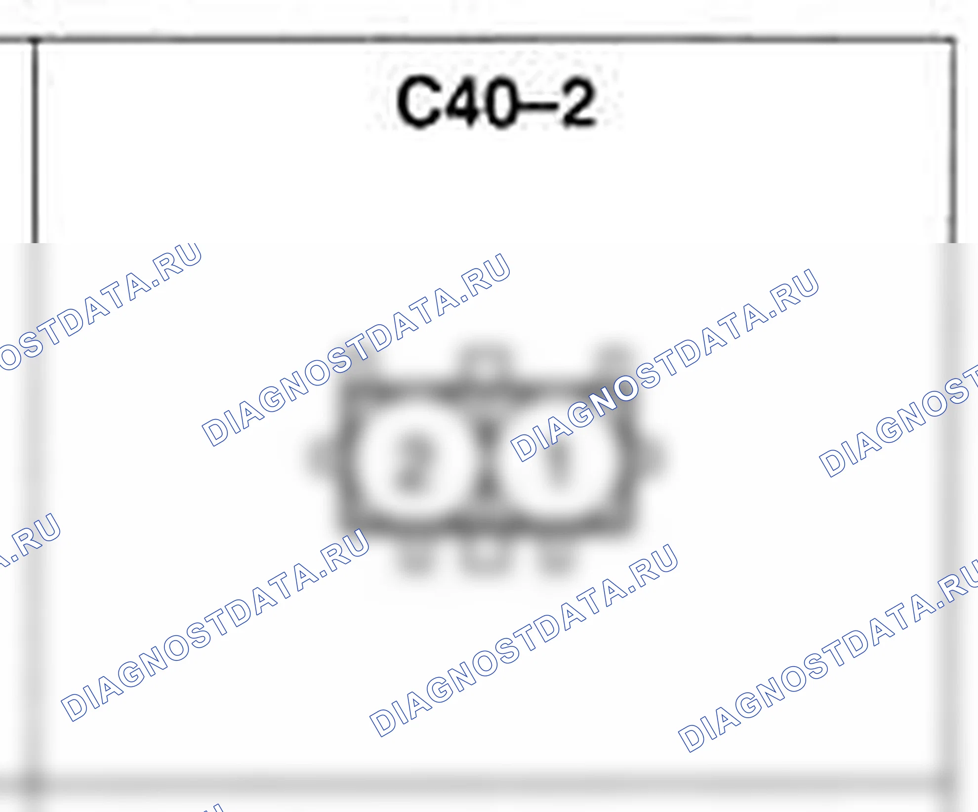 Распиновка разъёма C40-2 — жгута управления. Hyundai H-1 A1
