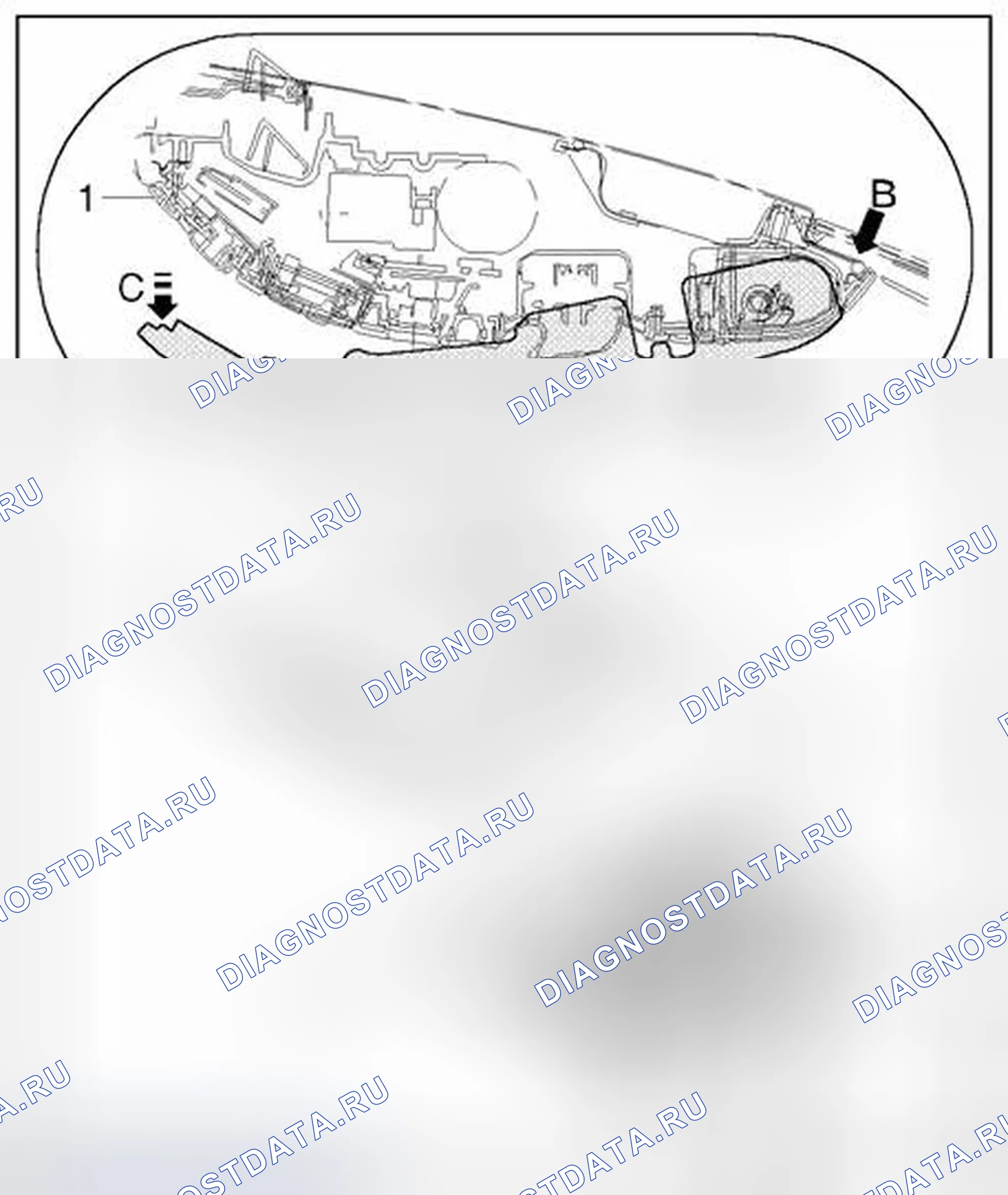 Рис. 153: Двигатель люка люка, снятие и установка. Audi A6 С6