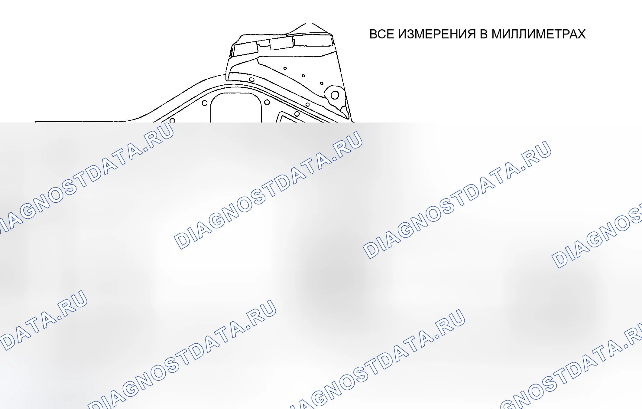 Рис. 90: ВИД СВЕРХУ МОТОРНОГО ОТСЕКА. Chrysler Sebring II рестайлинг