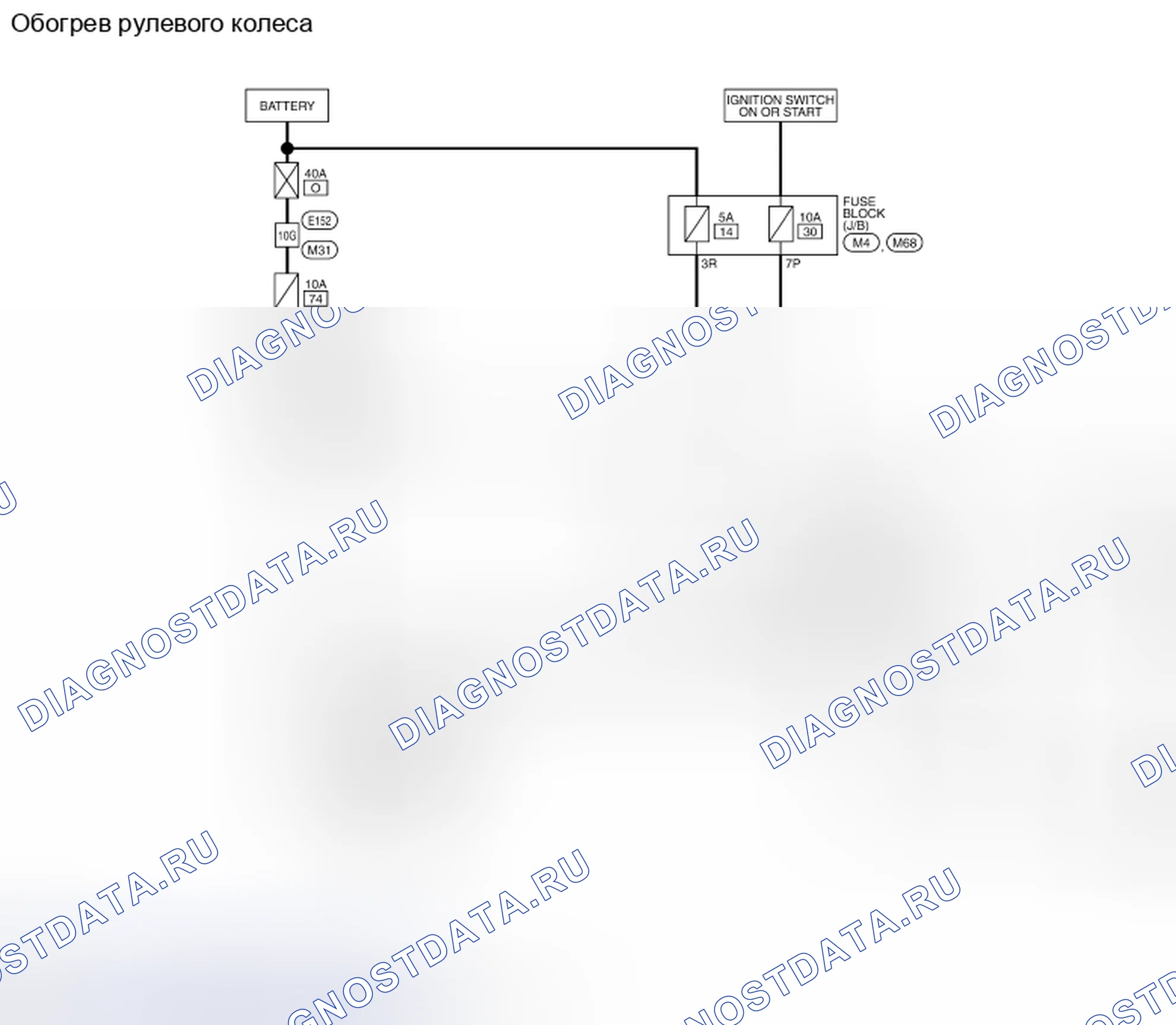 Рис. 38: электросхема. Nissan Pathfinder IV рестайлинг