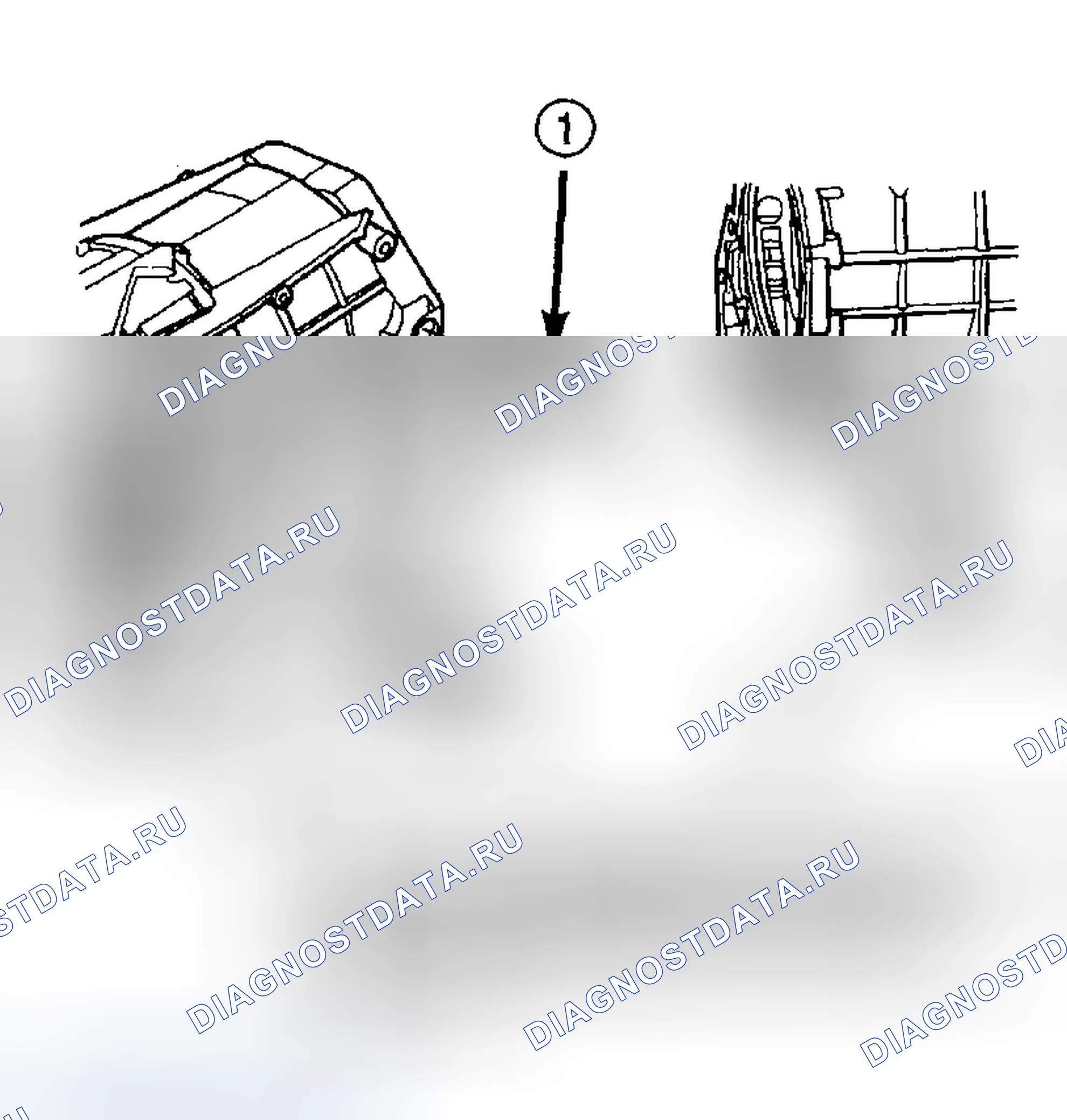 Рис. 88: Демонтаж и монтаж (3.7L и 4.7L). Dodge Pickup R1500 
