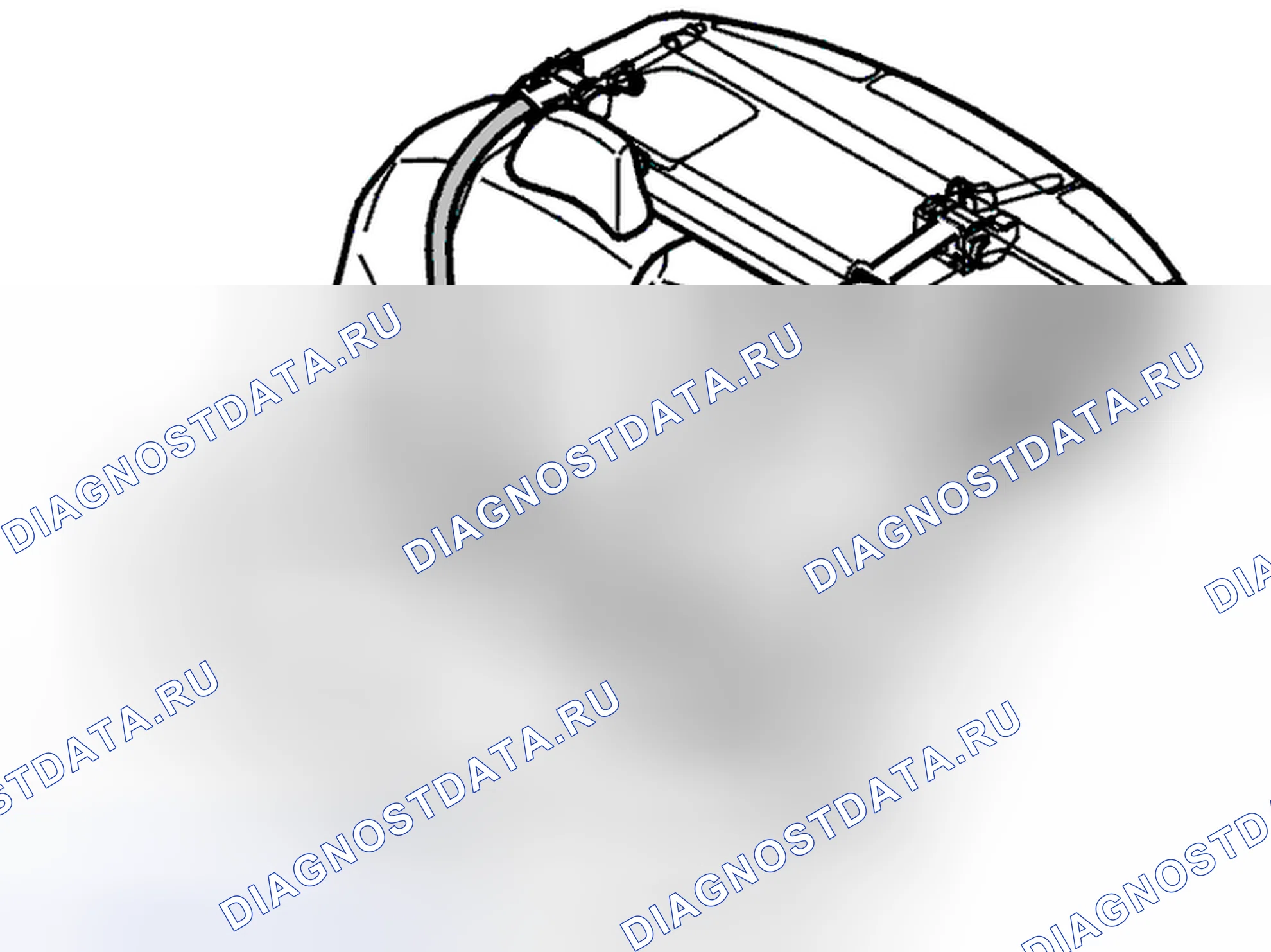 Рис. 1016: Снятие катушки заднего ремня безопасности (инерция). Volvo V70 II
