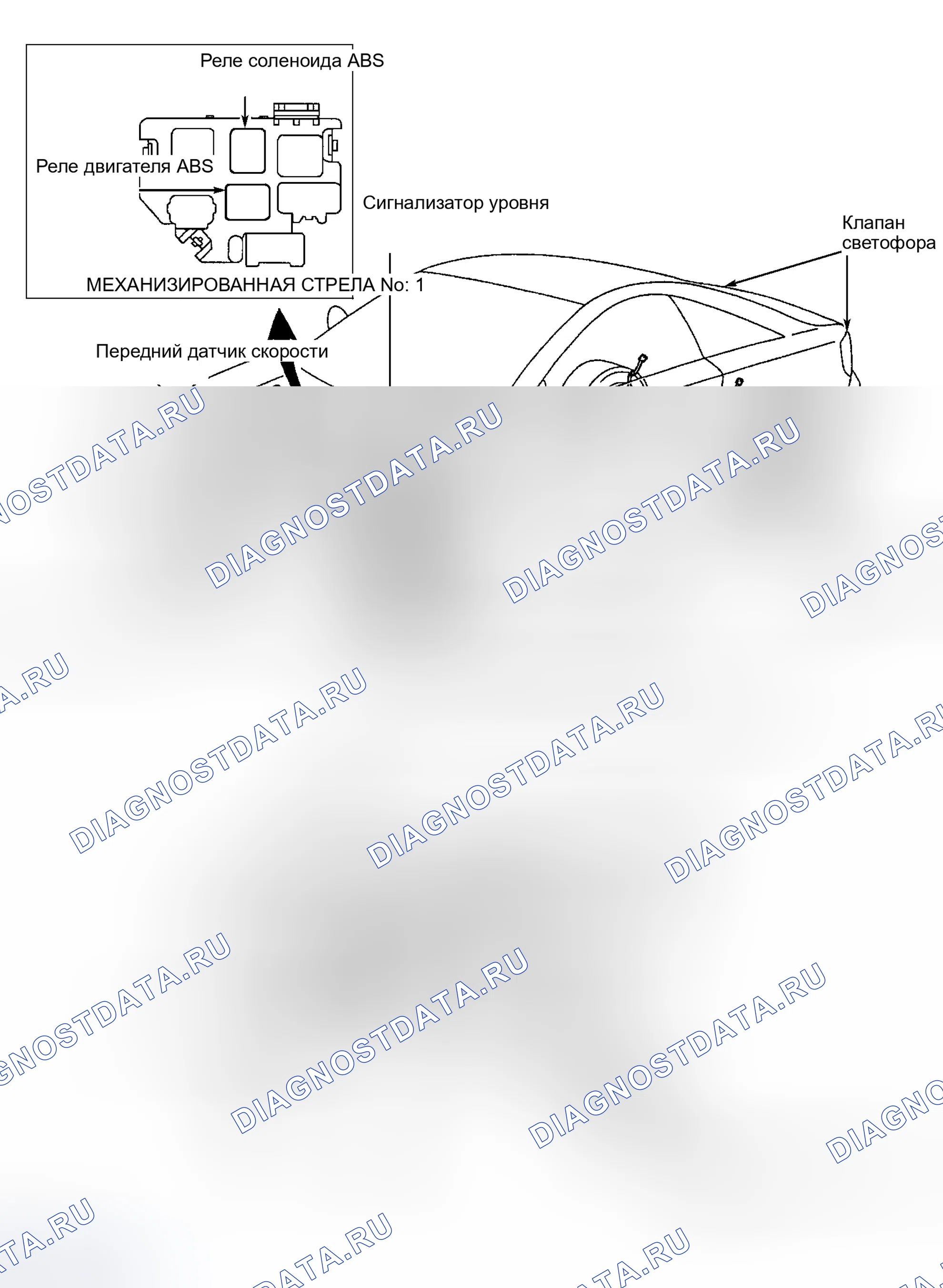 Рис. 1: ОПИСАНИЕ антиблокировочной системы и антипробуксовки (abs/tcs). Toyota Celica T230