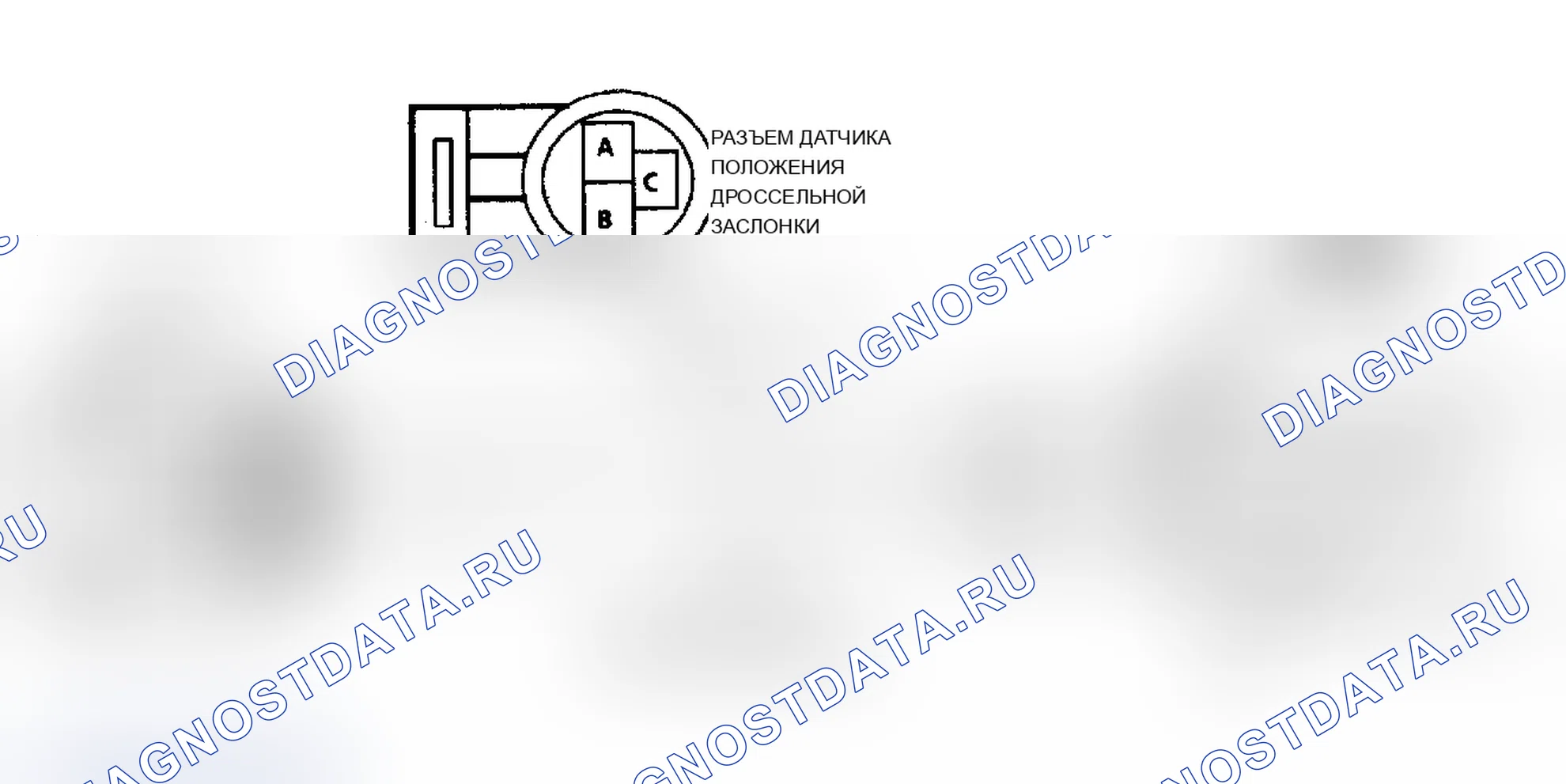 Рис. 44: Код 21, напряжение сигнала датчик положения дроссельной заслонки Hi Ckt Diag (J кузов). Chevrolet Cavalier II