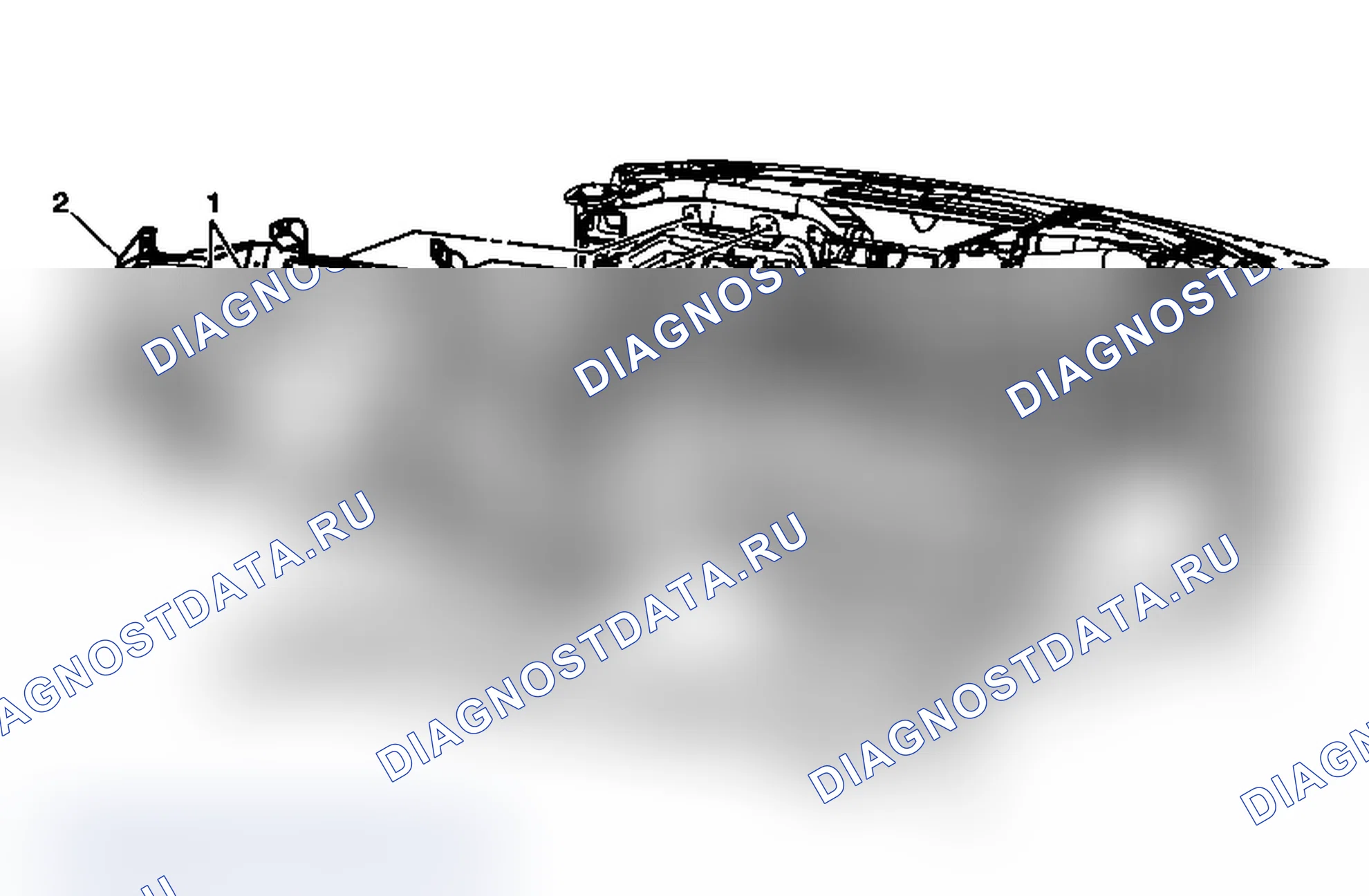 Рис. 166: Замена несущей панели приборной панели (кроме Cadillac). Chevrolet Tahoe III