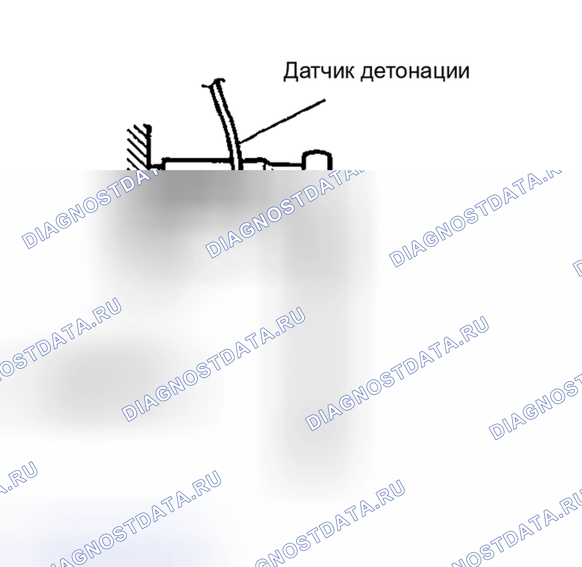 Рис. 55: > > A < < УСТАНОВКА ДАТЧИКА ДЕТОНАЦИИ. Mazda MX-5 NA