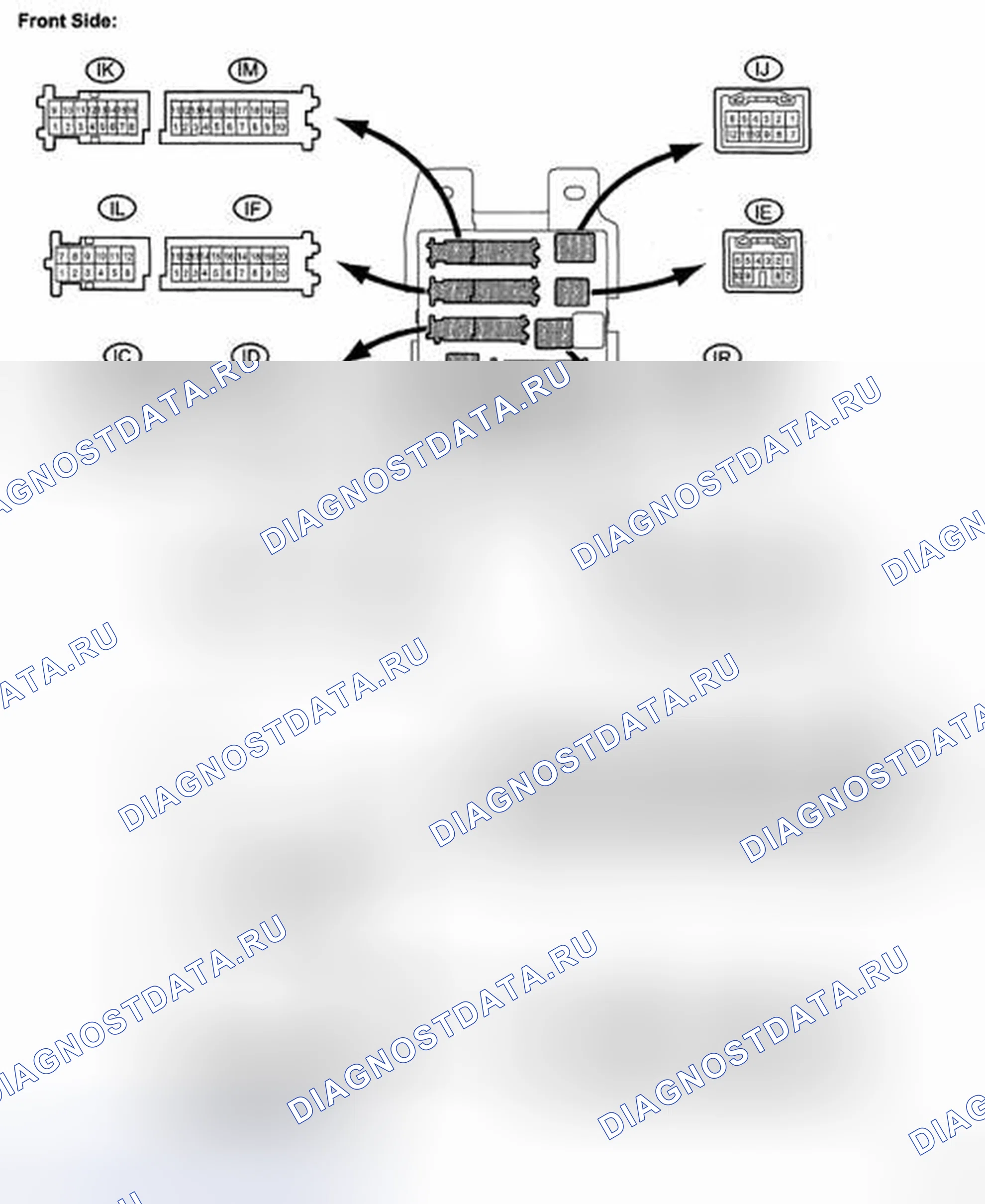 Рис. 446: КЛЕММЫ ЭБУ. Toyota Camry XV40