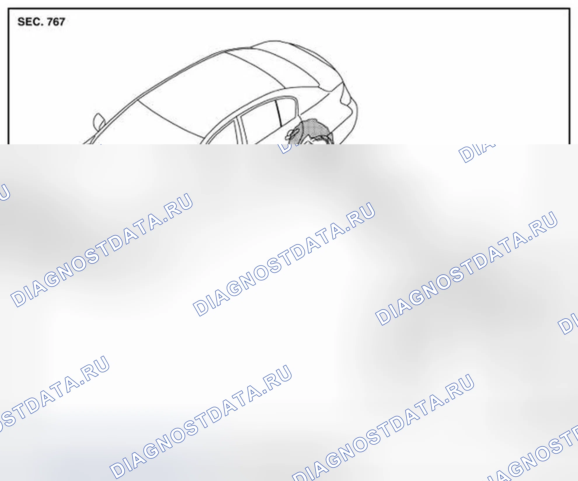 Рис. 178: ПРОТЕКТОР ЗАДНЕГО КОЛЕСНОГО ДОМИКА: Вид в разобранном состоянии. Infiniti G37 IV рестайлинг