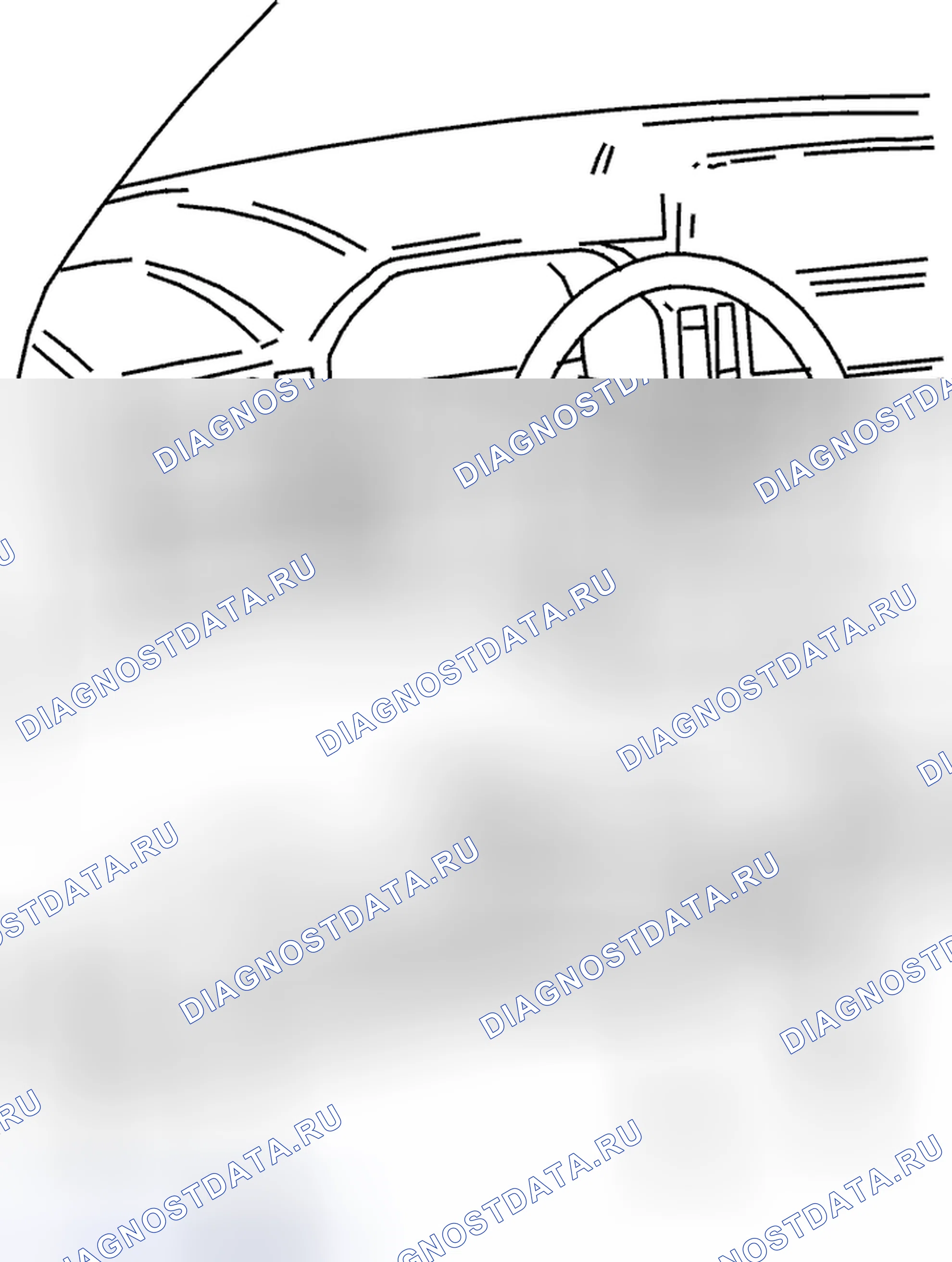 Рис. 714: Удаление звуковой стенки. Volvo C70 I