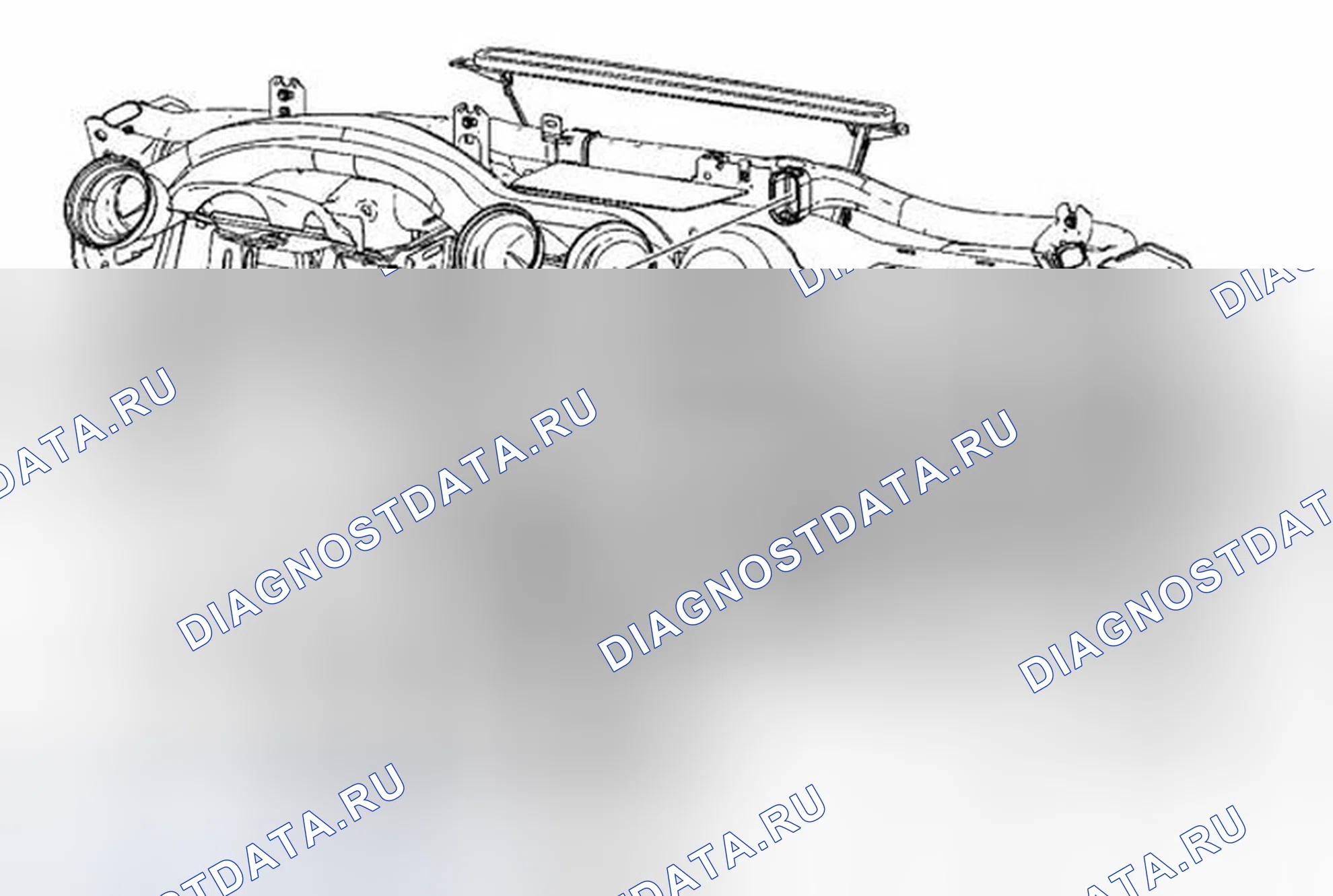 Рис. 29: Замена выходного воздуховода бокового окна обогрев стекла. Chevrolet HHR I
