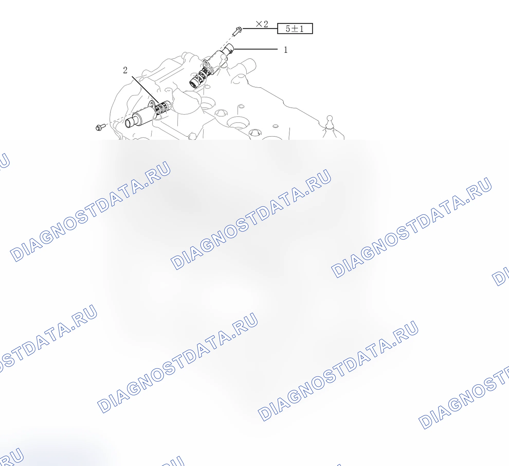Схема расположения регулирующего клапана VVT — Great Wall King-Kong-Cannon. Great-Wall King Kong Cannon I