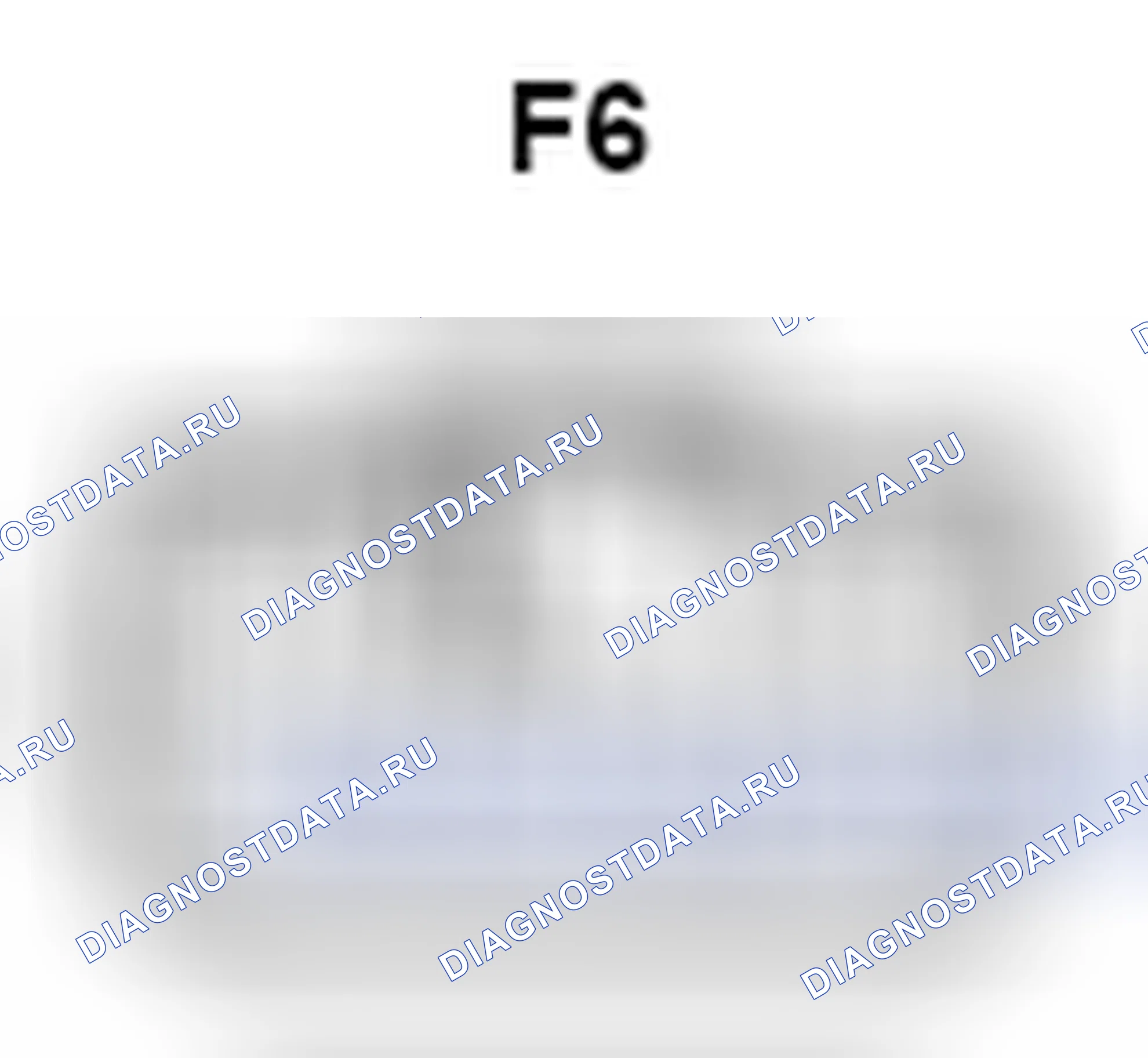 Рис. 1345: Вид с торца разъема радиоприемника в сборе (F6). Toyota Camry XV40 рестайлинг