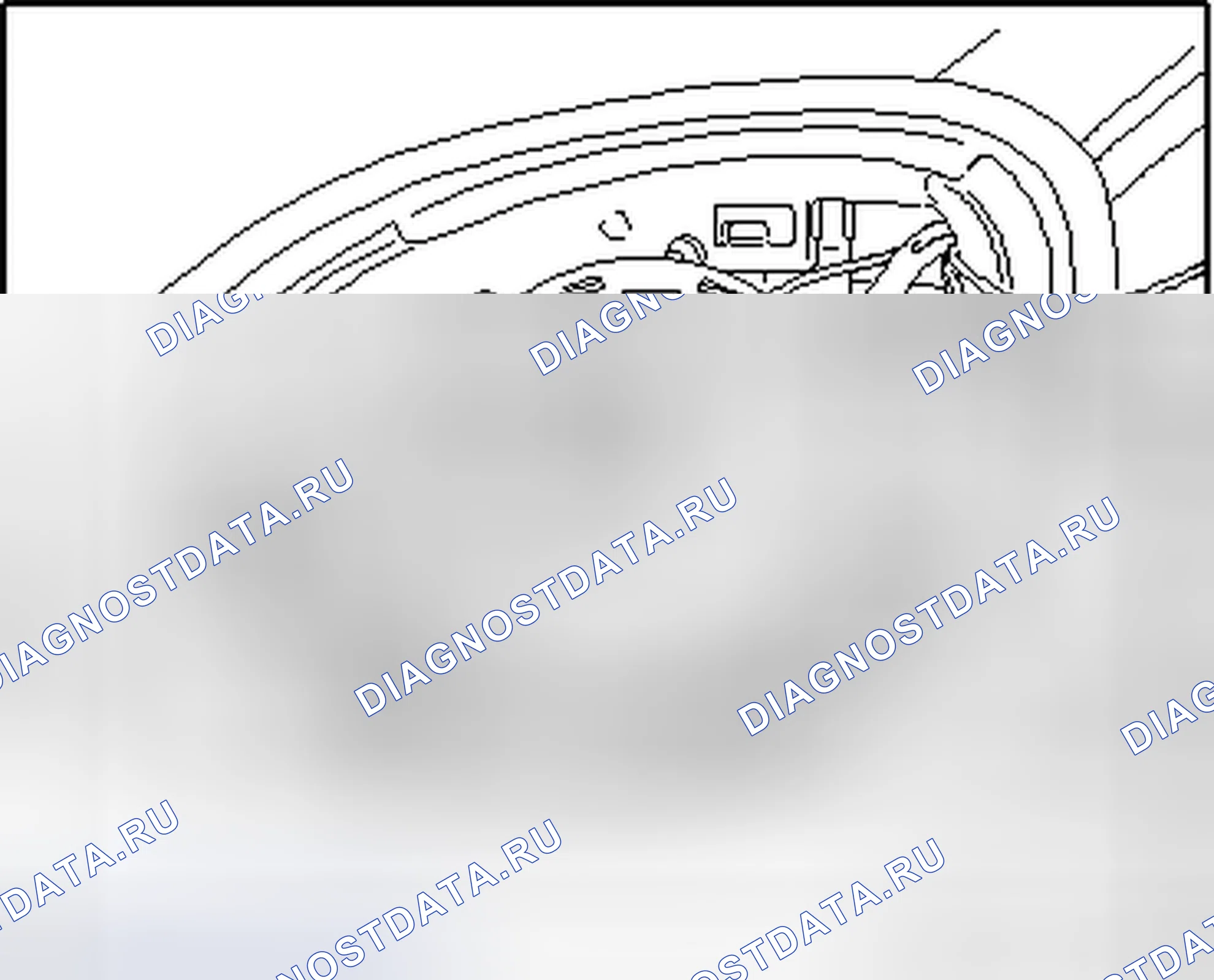 Рис. 71: РЕГУЛИРОВОЧНЫЙ УЗЕЛ С ДВИГАТЕЛЕМ ЗЕРКАЛА ЗАДНЕГО ВИДА. Volkswagen Jetta V