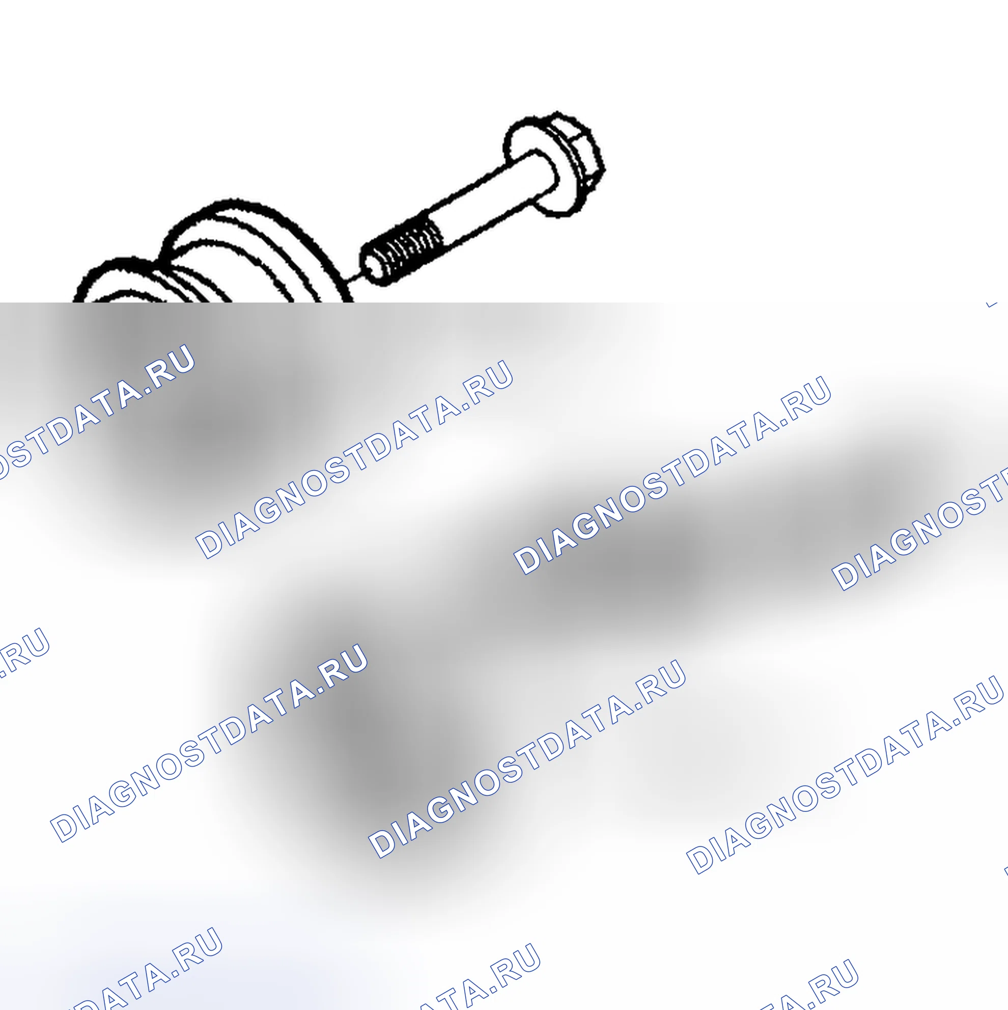 Рис. 115: Монтаж - переднее уплотнение. Volvo S70 I