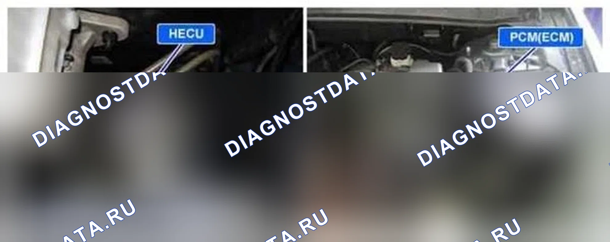 Рис. 160: Расположение компонентов. Hyundai Santa Fe II рестайлинг