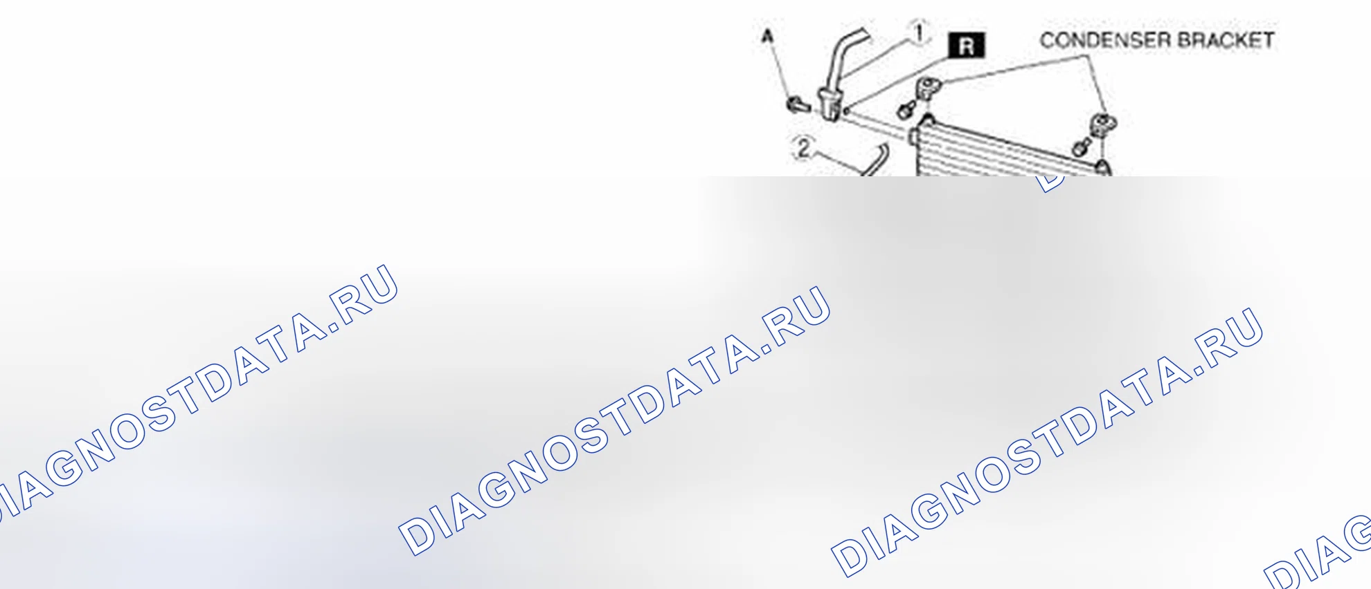 Рис. 138: ДЕМОНТАЖ / МОНТАЖ КОНДЕНСАТОРА. Mazda CX-9 I
